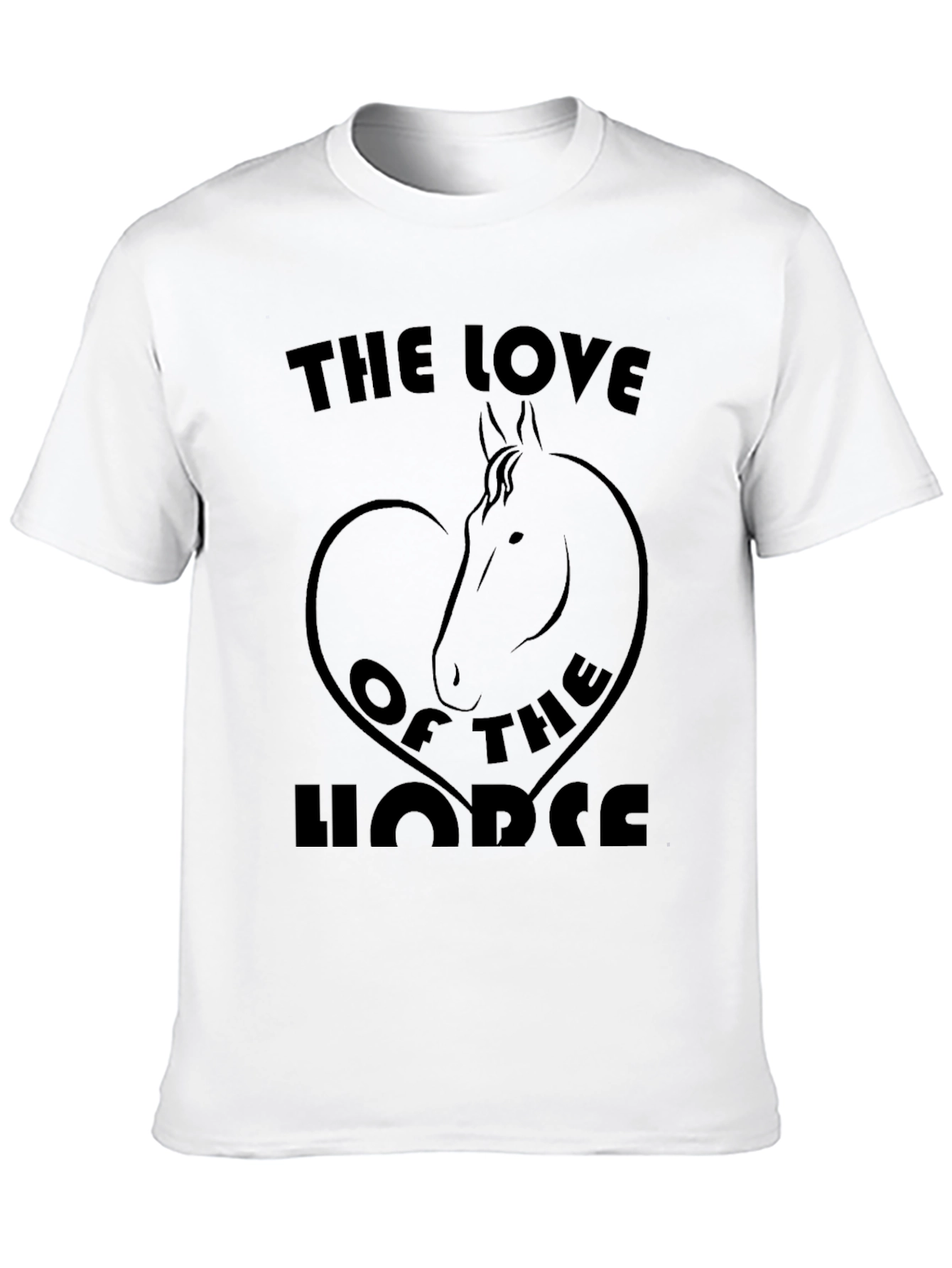 Love of The Horse Black Graphic Tee