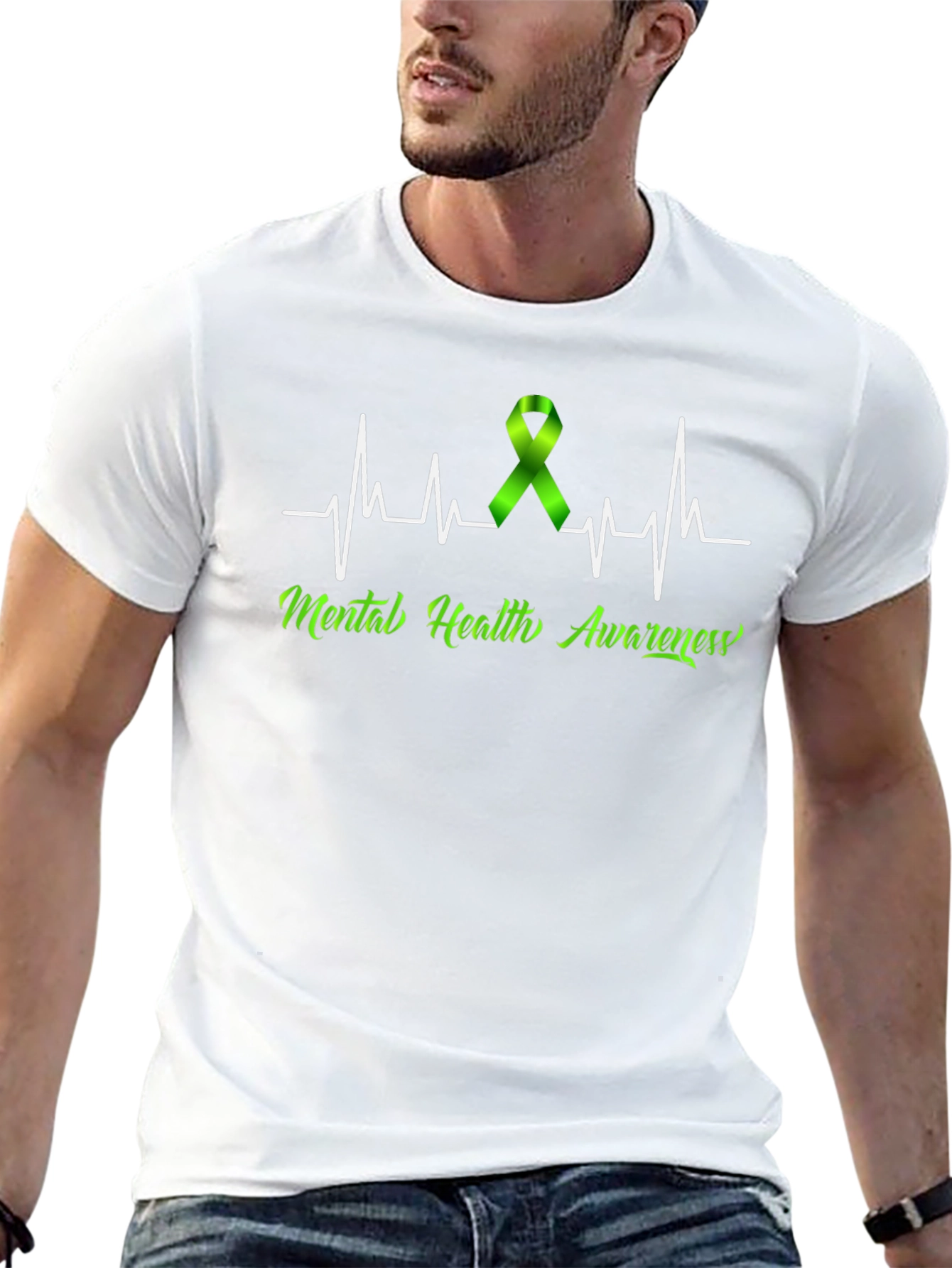 Mental Health Awareness Heartbeat T-Shirt