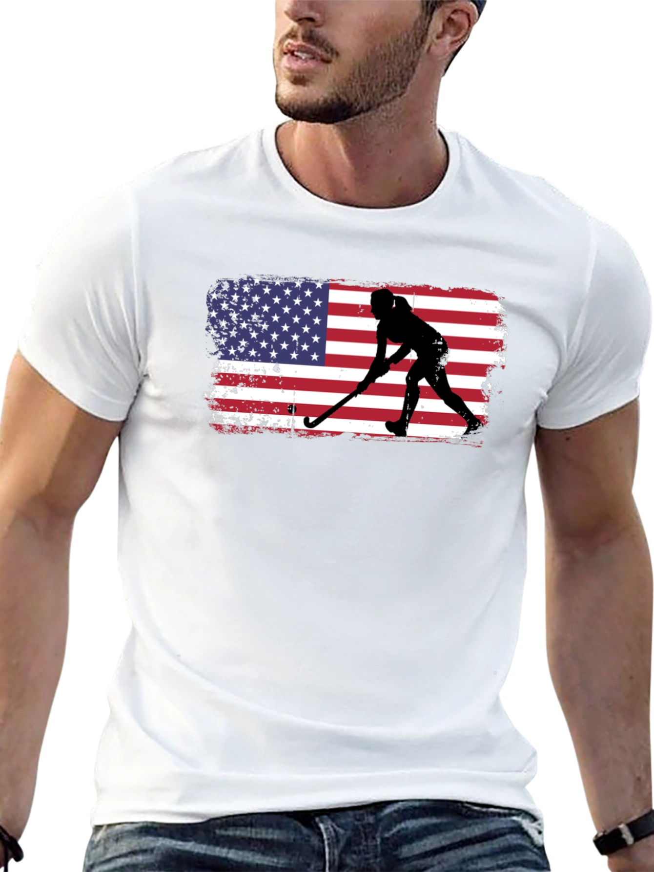 USA Hockey Silhouette Graphic Tee