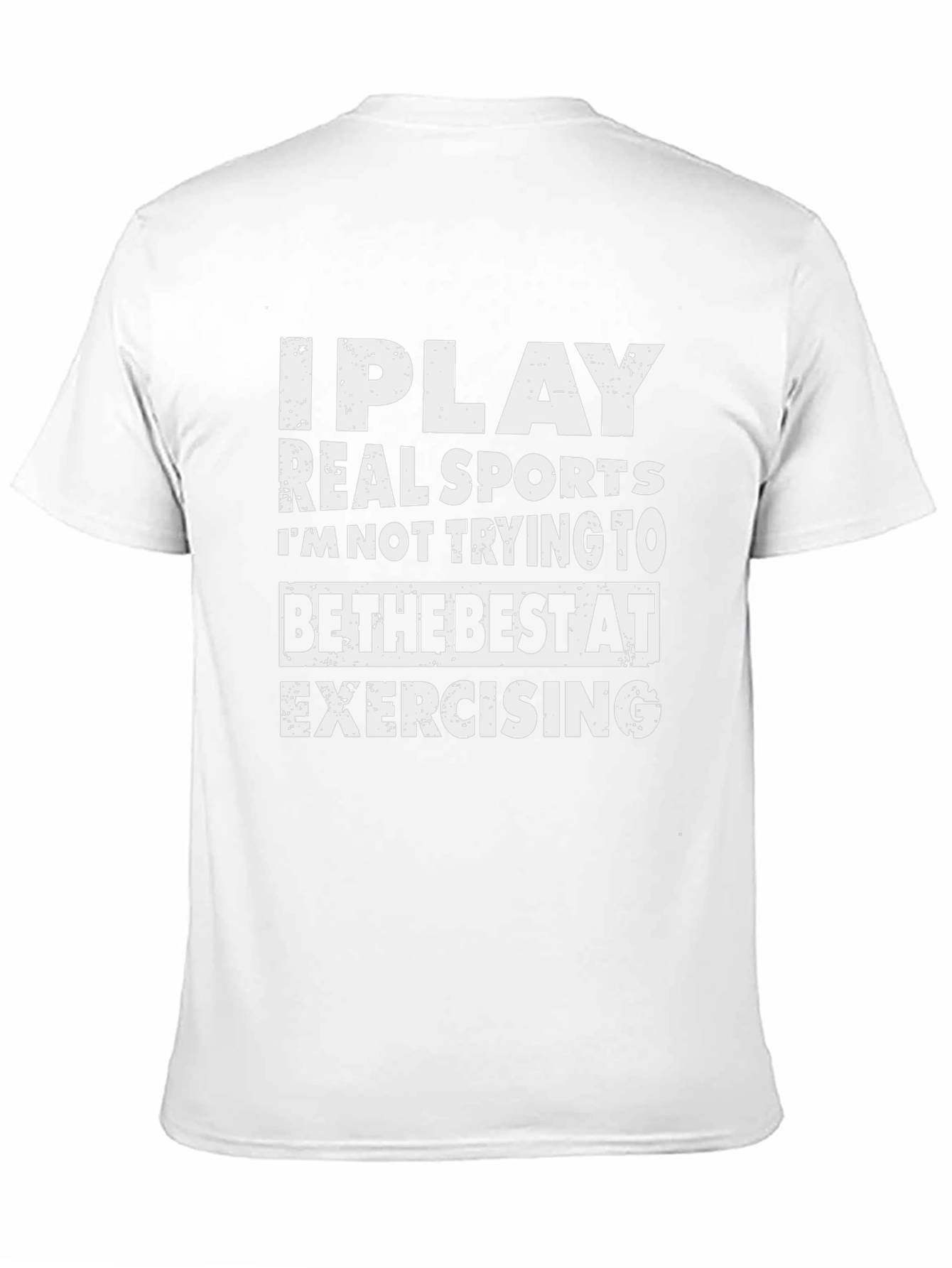 I Play Real Sports Graphic Tee