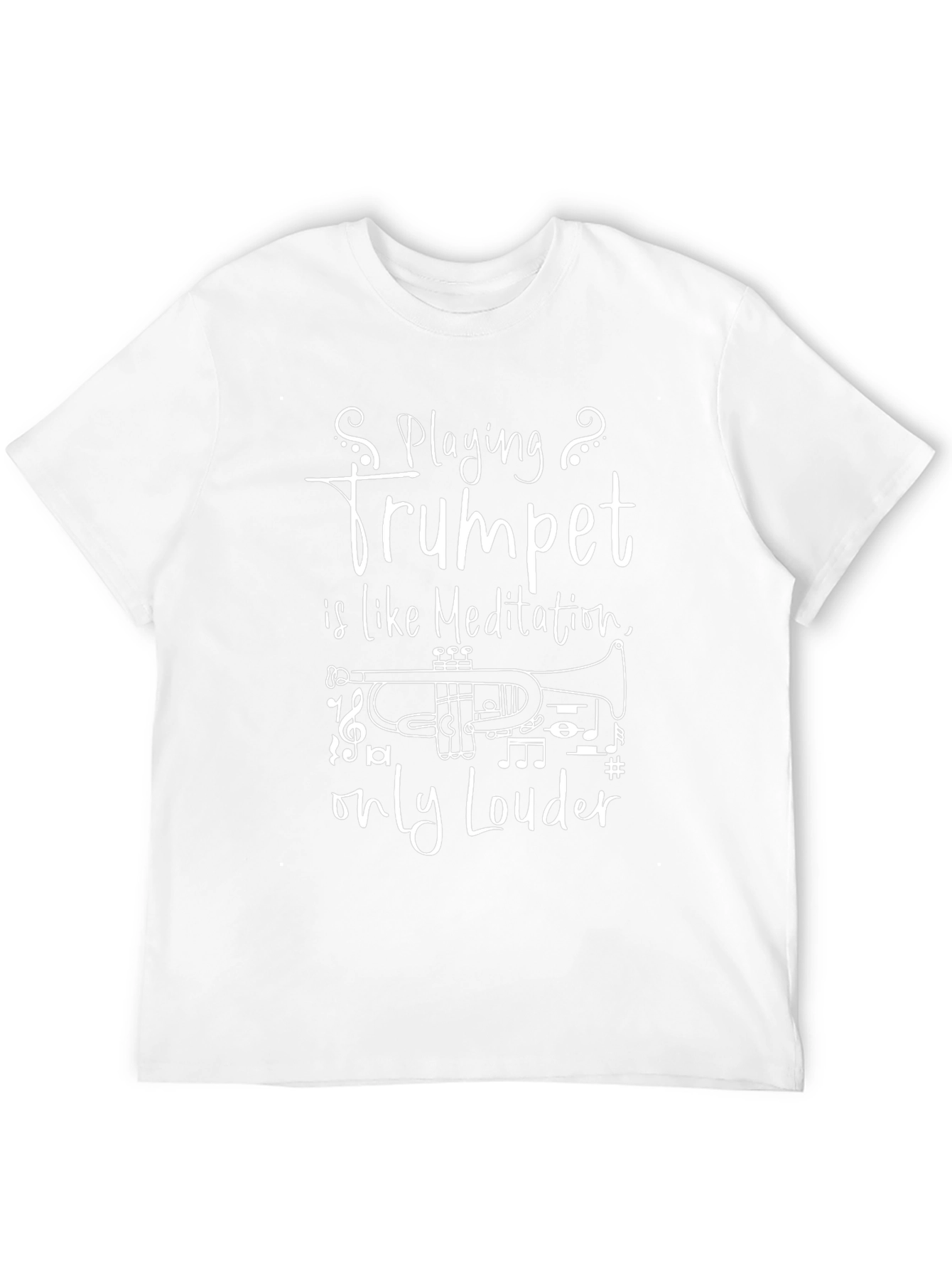 Trumpet Meditation T-Shirt - Musician Gift