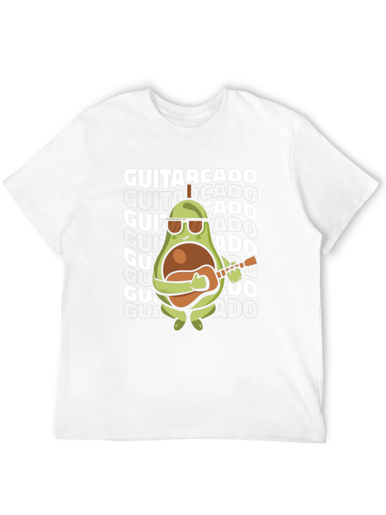 Guitarcado Graphic Tee - Avocado Guitarist