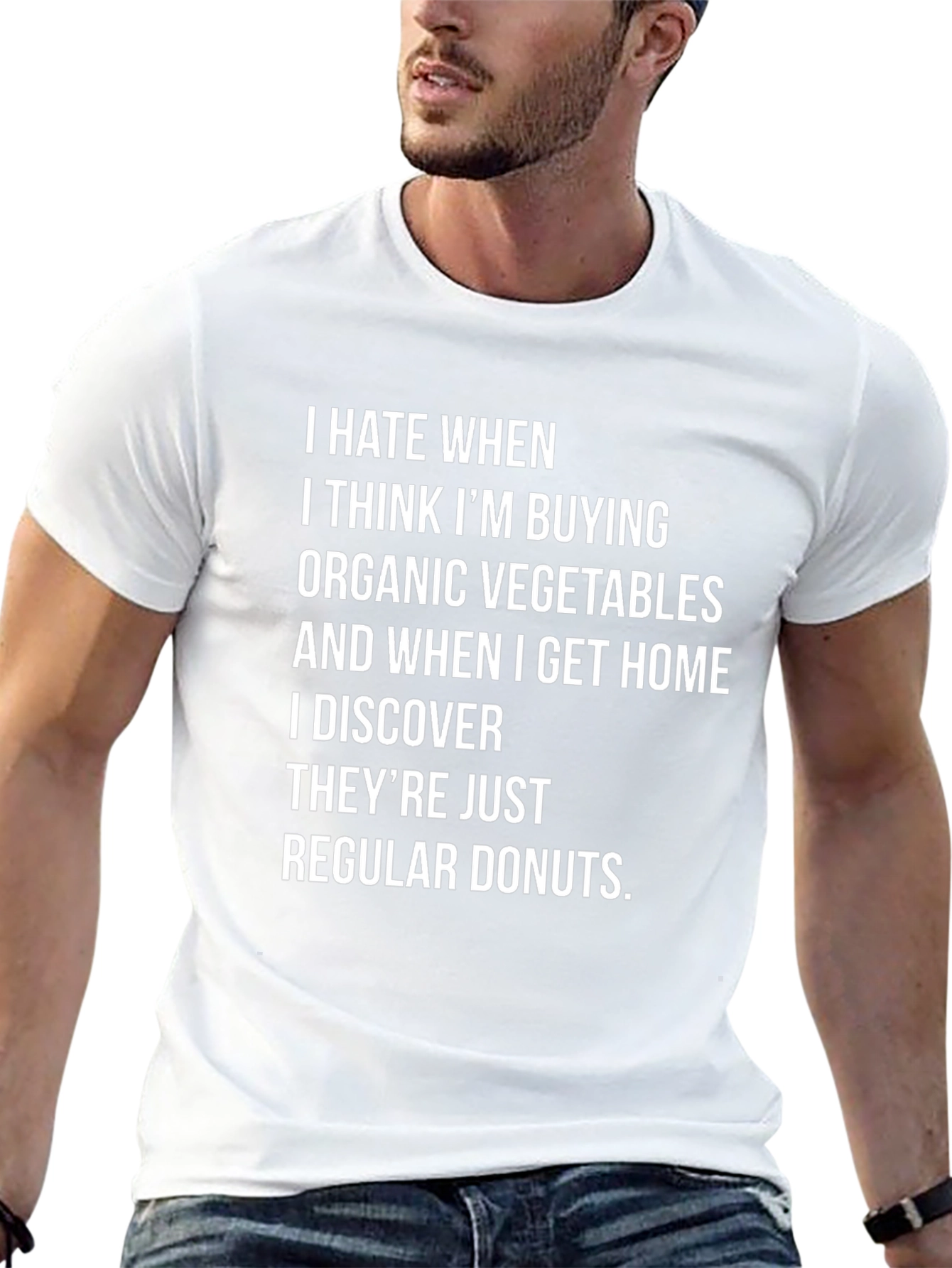 Funny Organic Vegetable Donuts T-Shirt