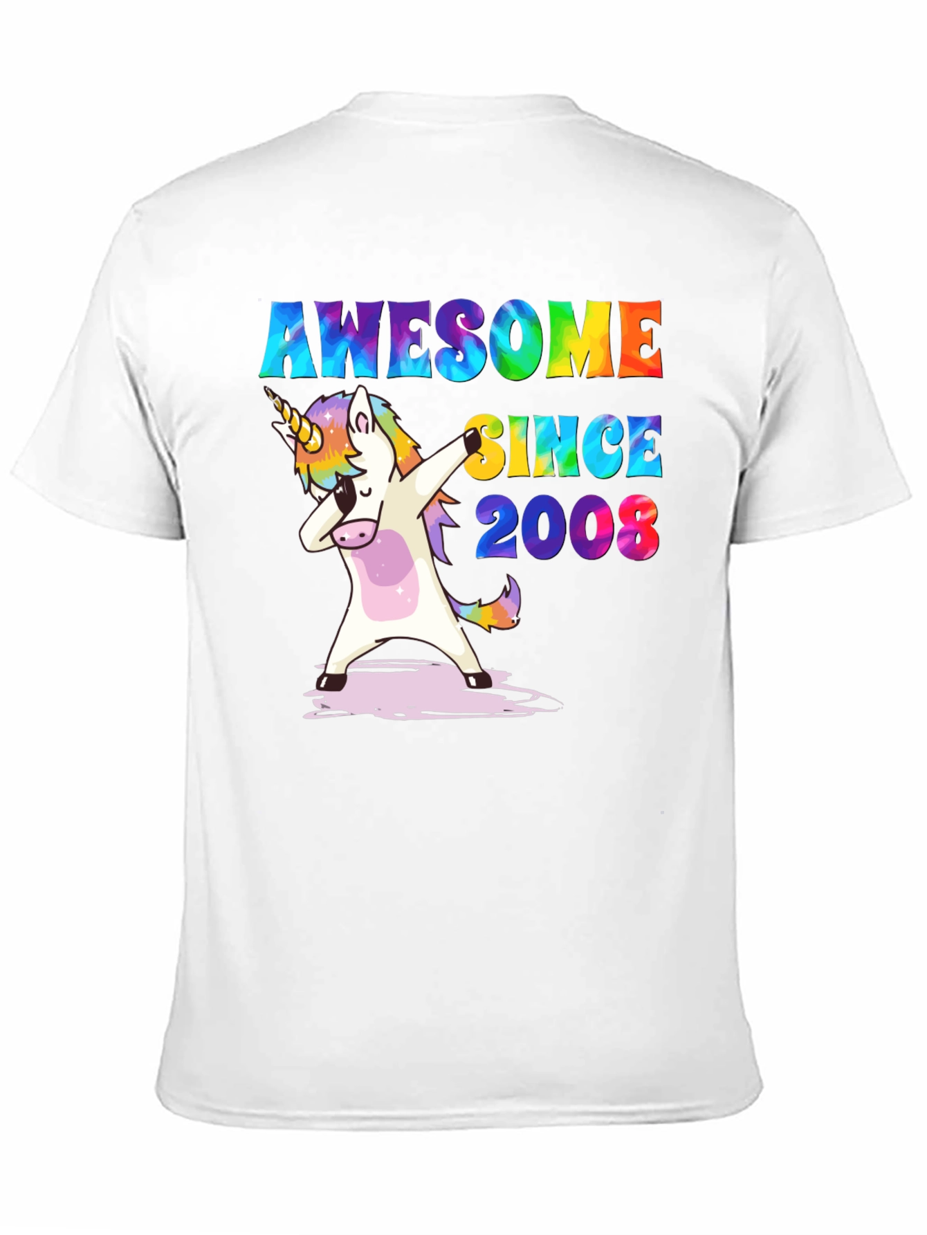 Awesome Since 2008 Unicorn Dab T-Shirt