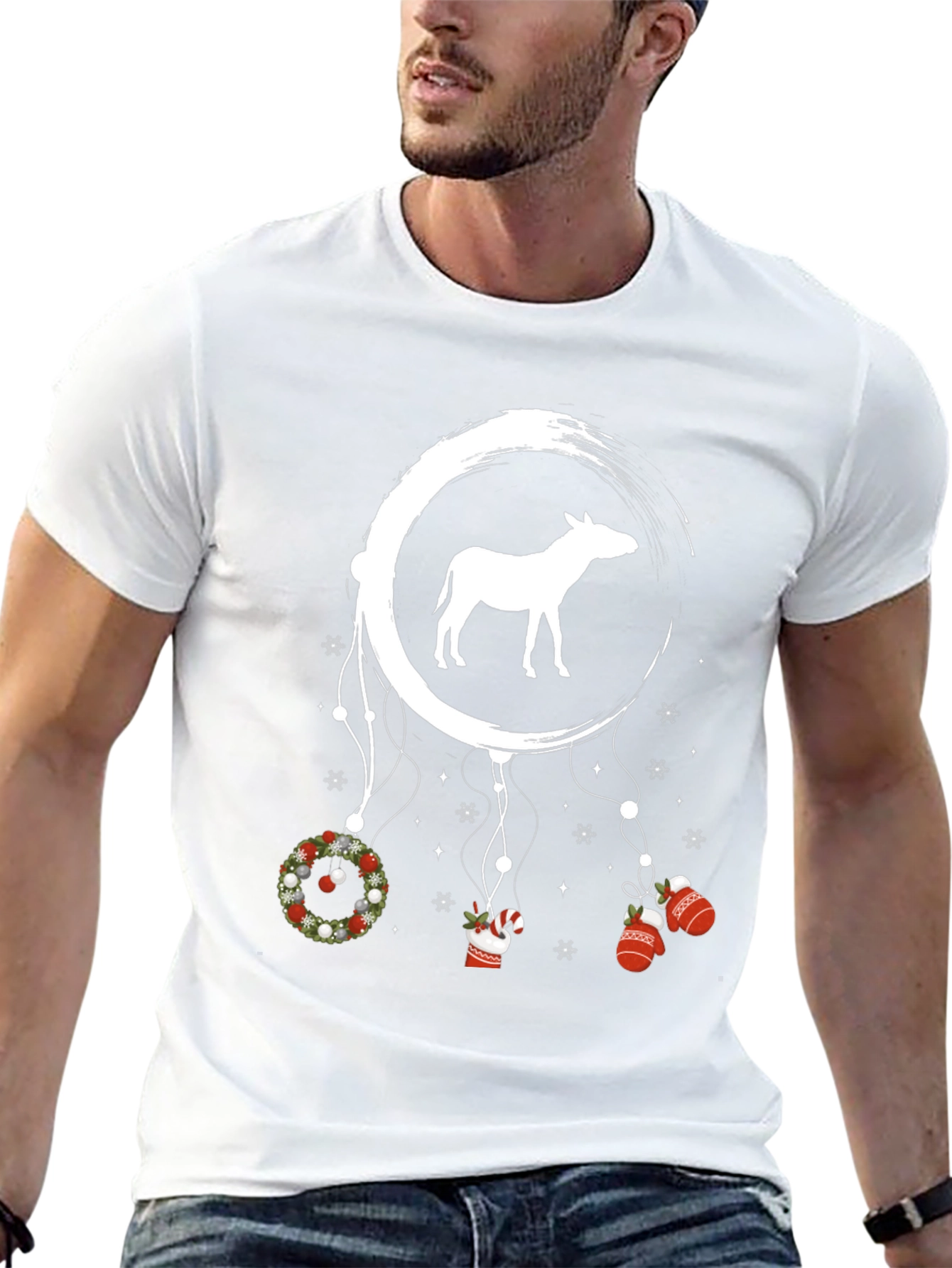Christmas Donkey Dreamcatcher T-Shirt