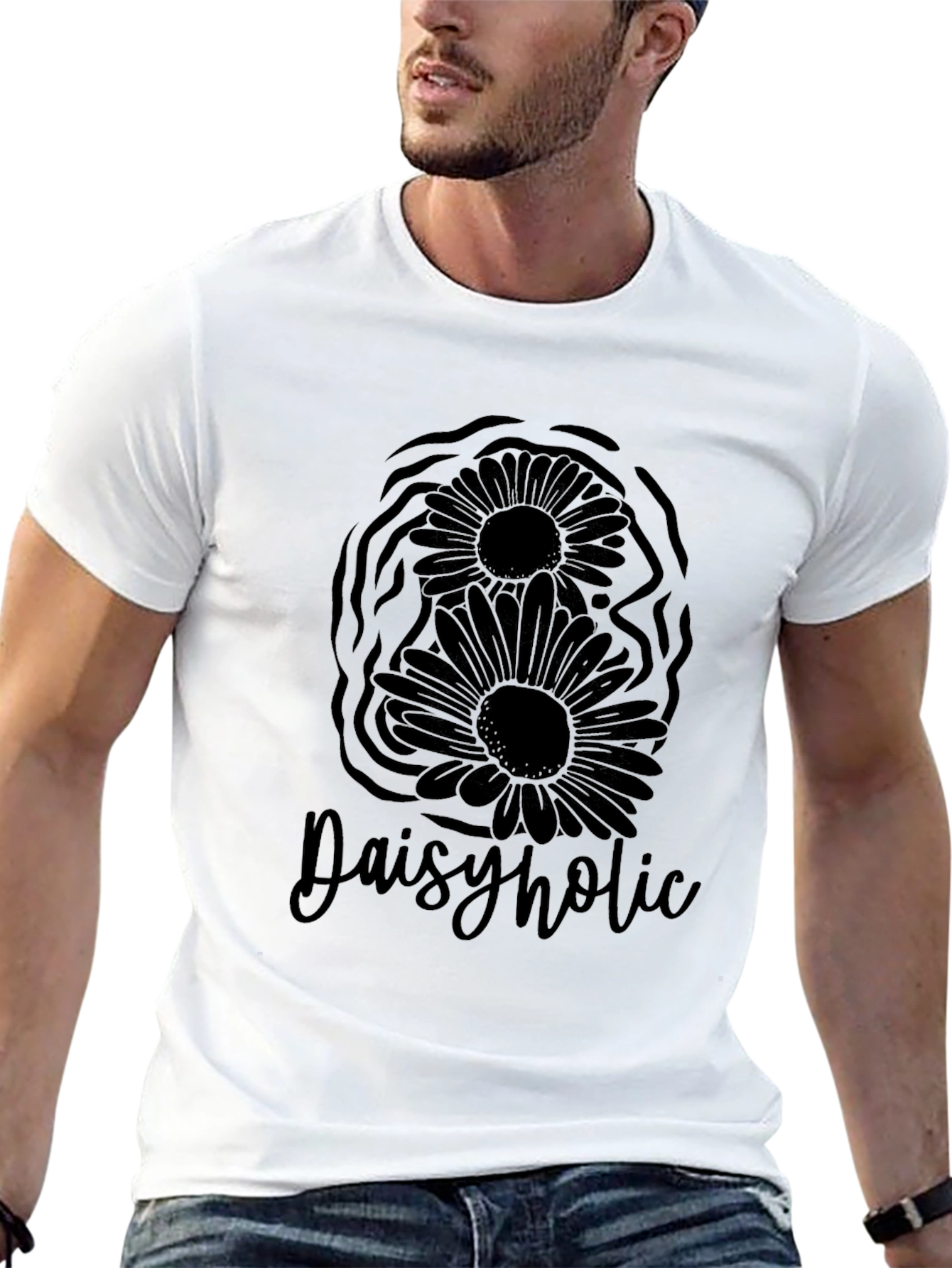 Daisyholic Graphic Tee - Black