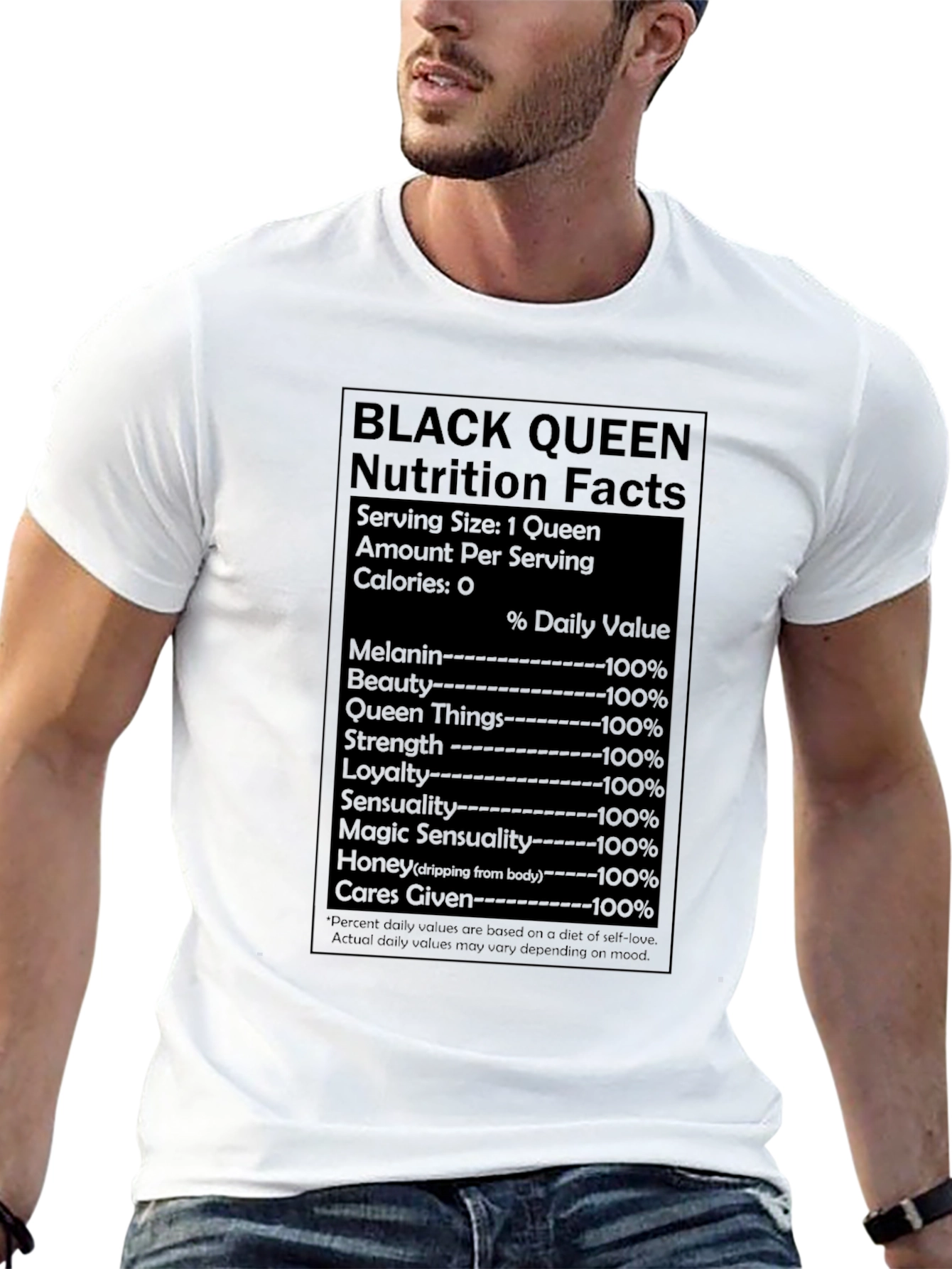 Black Queen Nutrition Facts T-Shirt