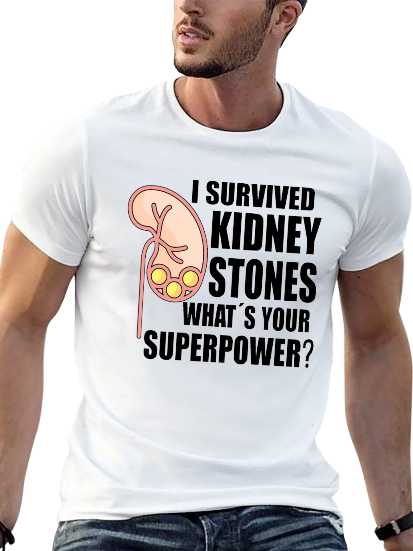 I Survived Kidney Stones Graphic T-Shirt
