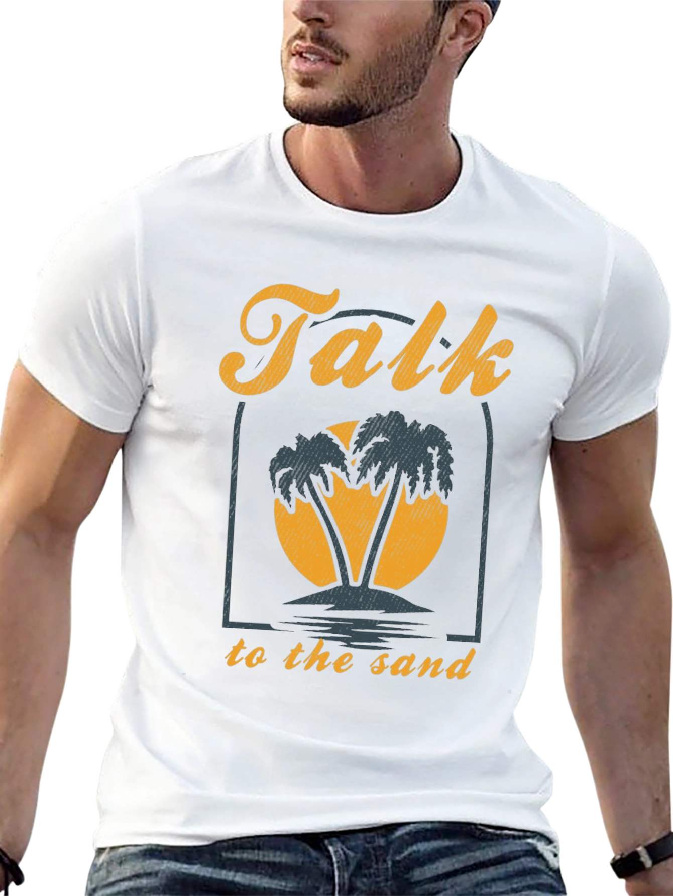 Talk To The Sand Graphic Tee - Beach Vibes