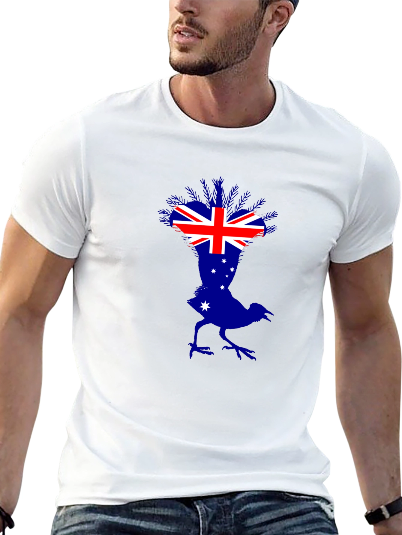 Australian Flag Bird Graphic T-Shirt