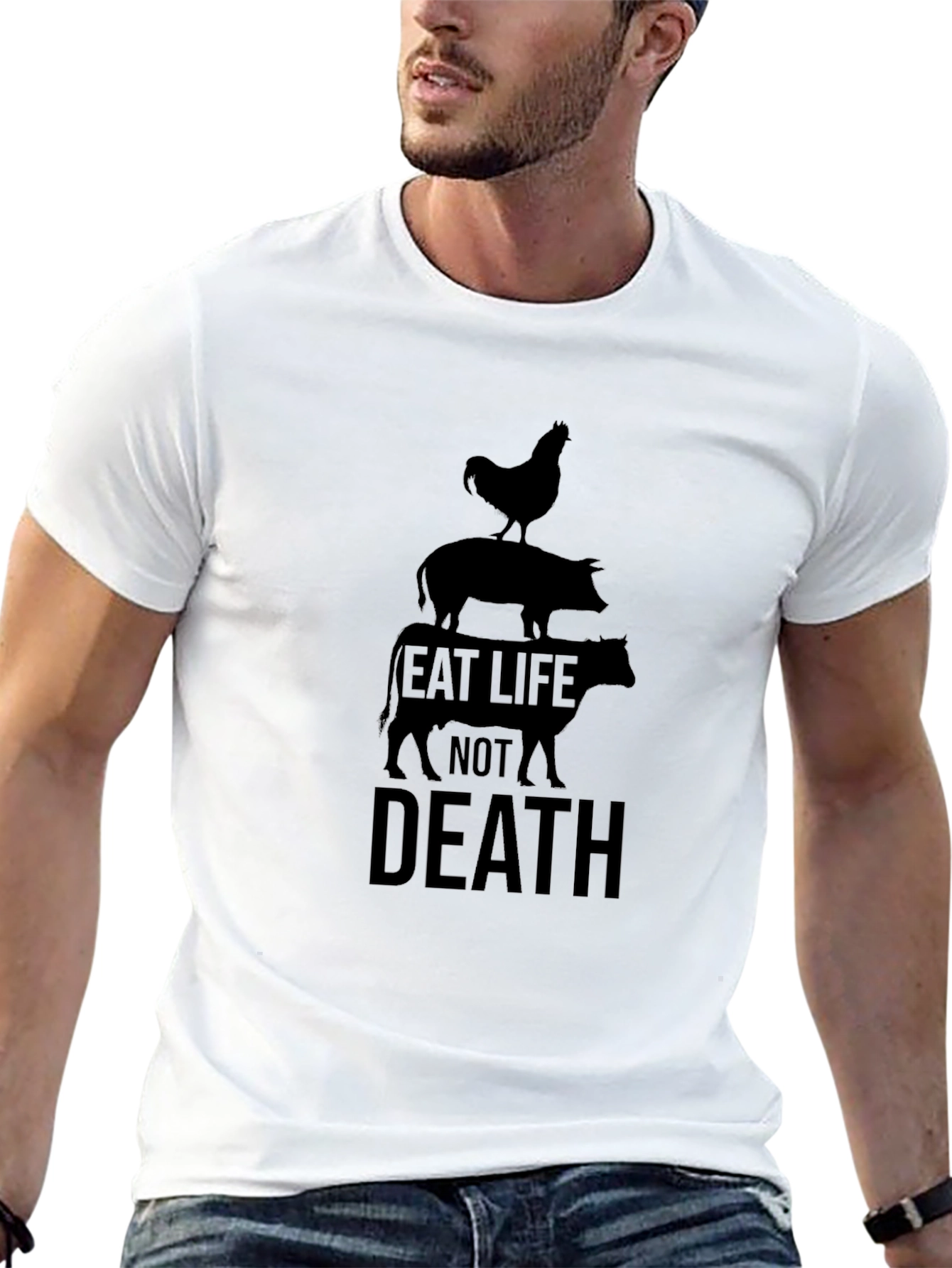 Eat Life Not Death Vegan T-Shirt