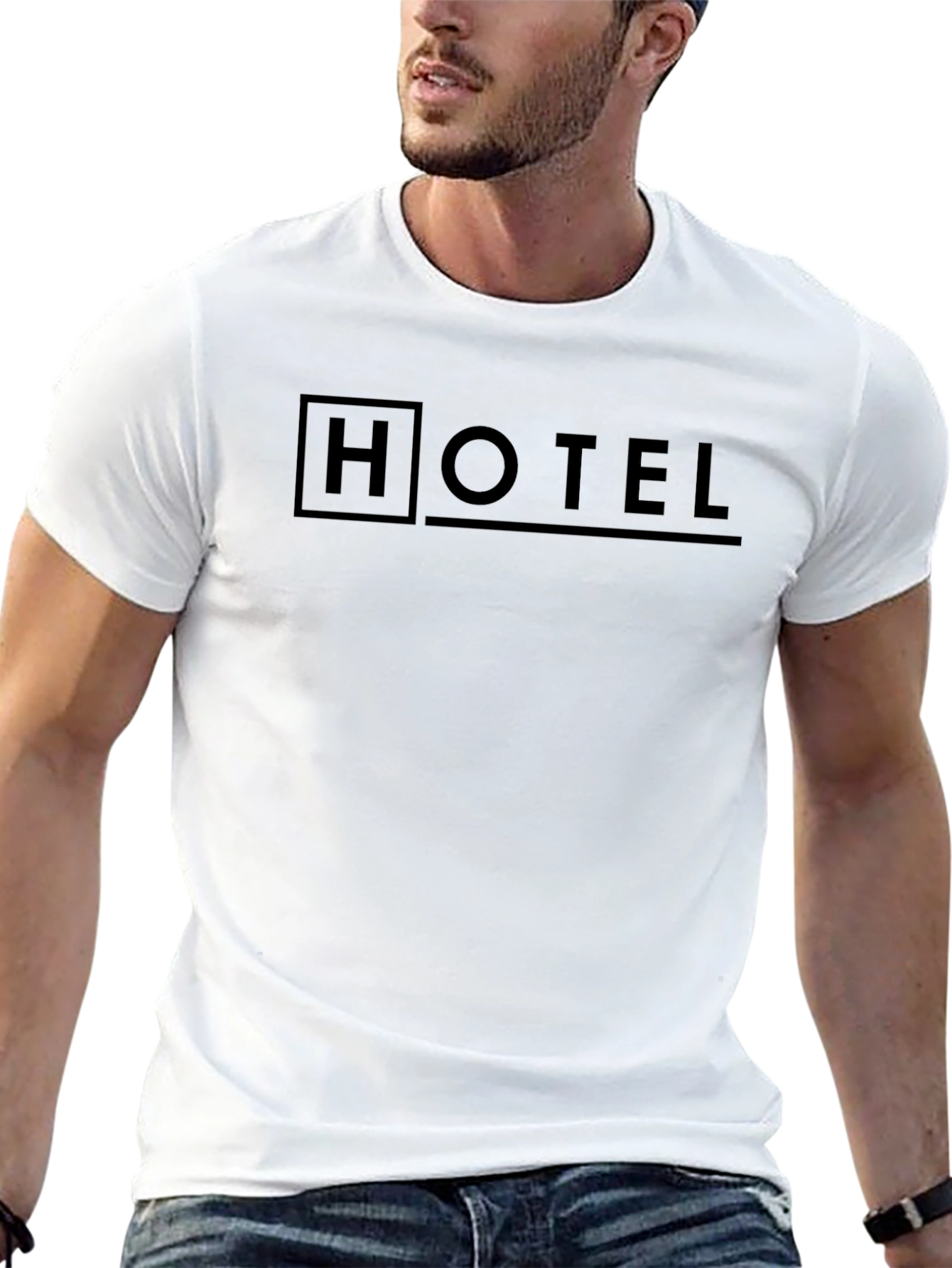 Hotel Graphic T-Shirt - Minimalist Style