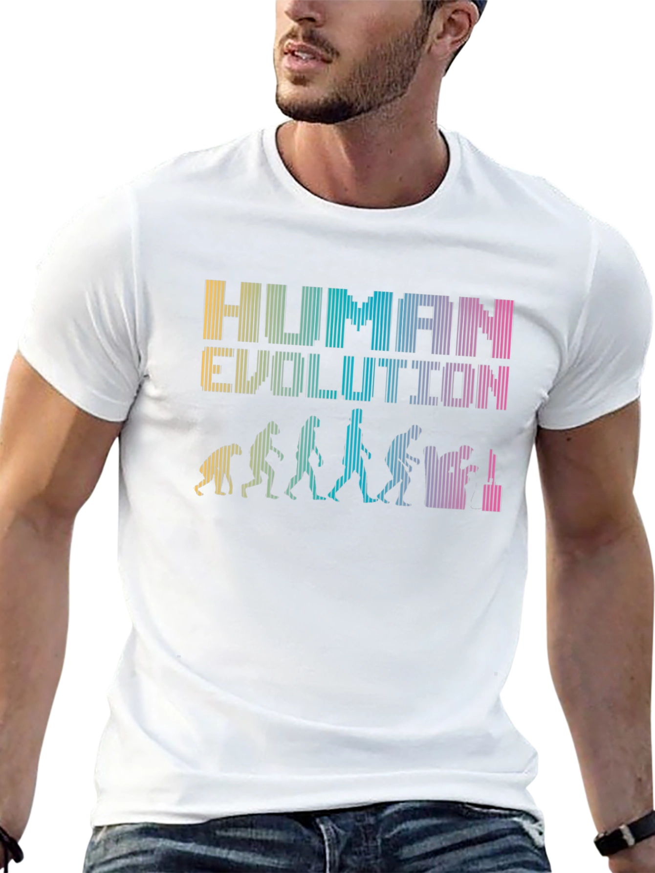 Human Evolution Graphic Novelty T-Shirt