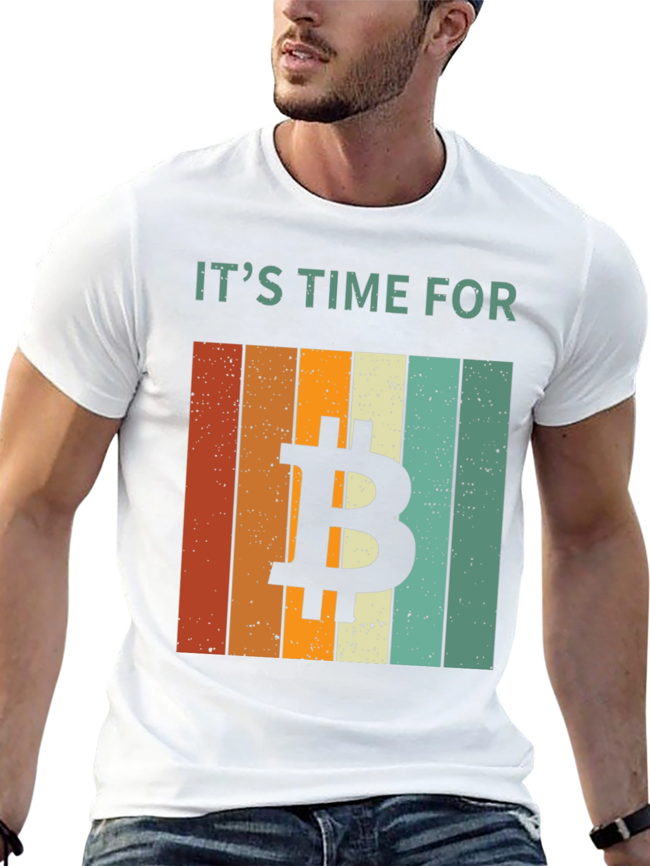 Bitcoin Time Retro T-Shirt - Crypto Tee