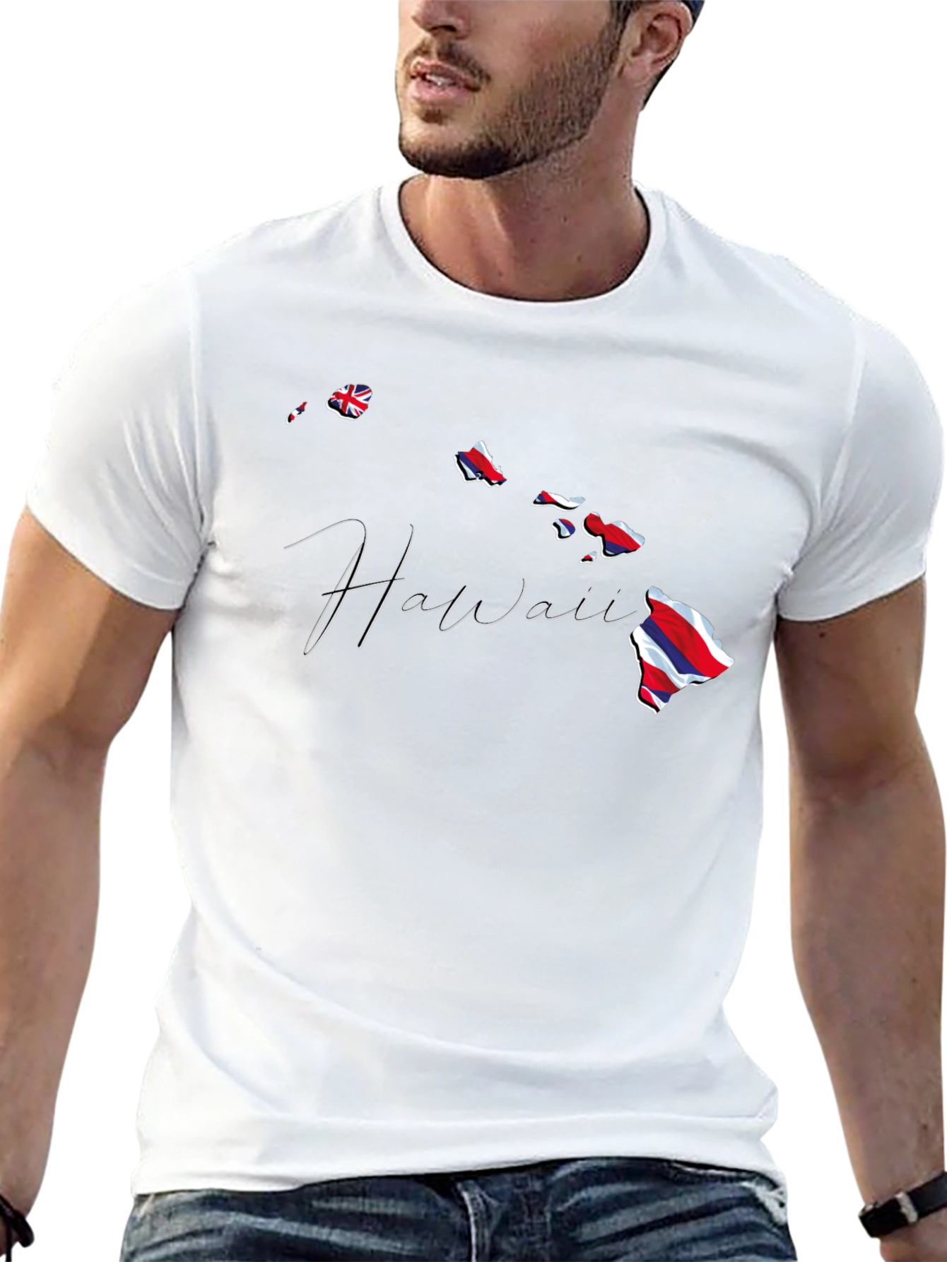Hawaii Islands Map T-Shirt