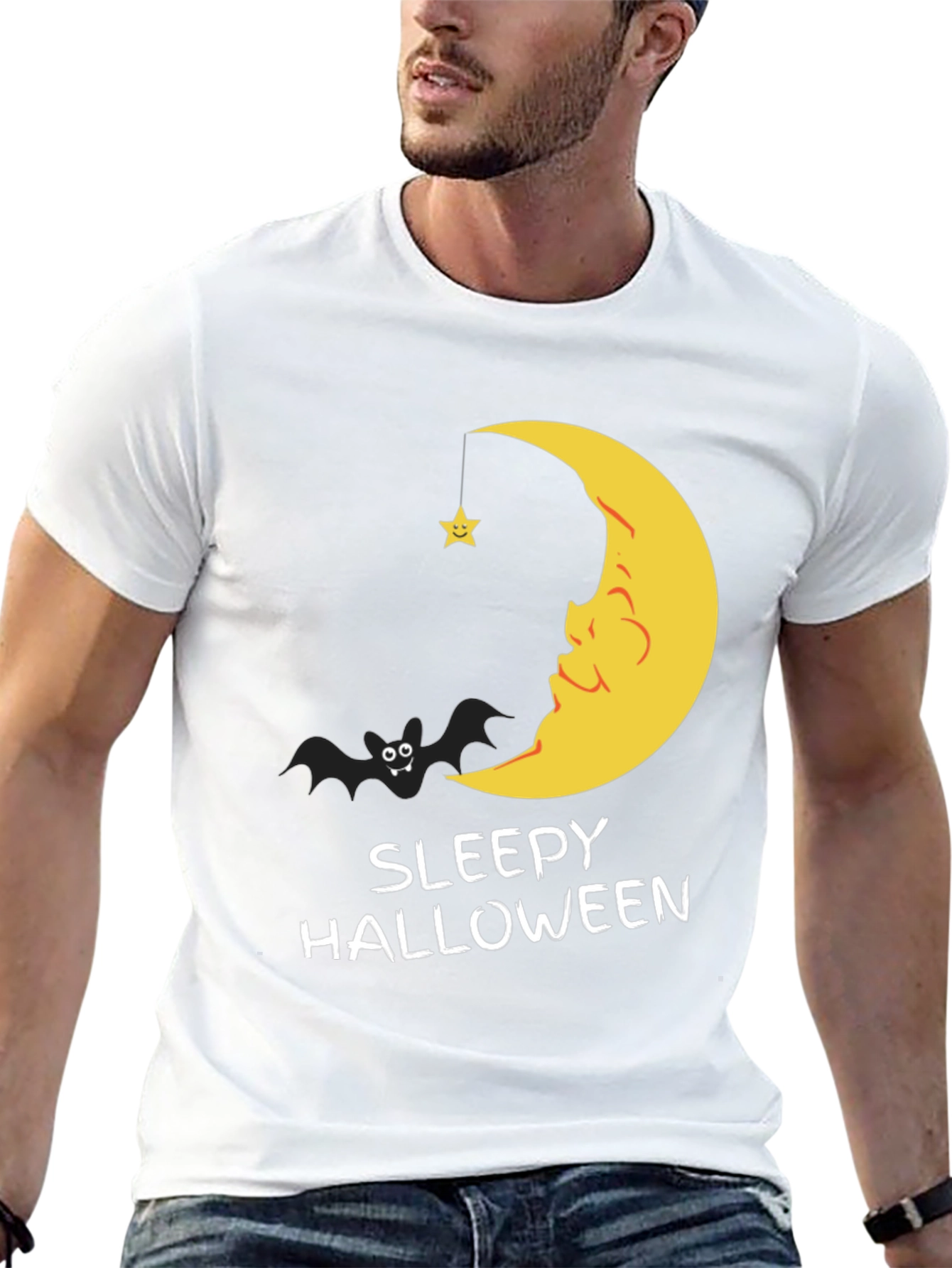 Sleepy Halloween Graphic T-Shirt
