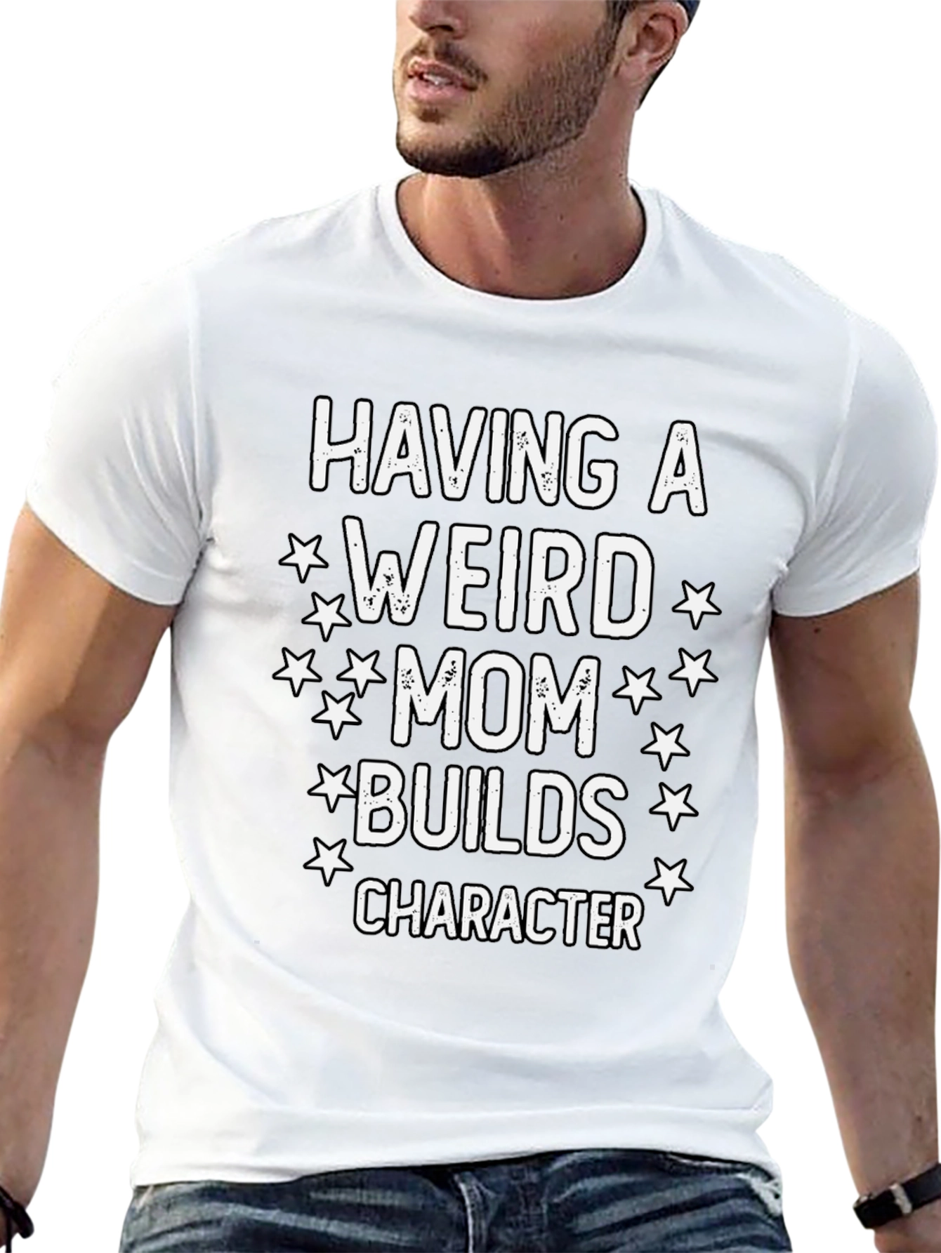 Weird Mom Builds Character Graphic Tee