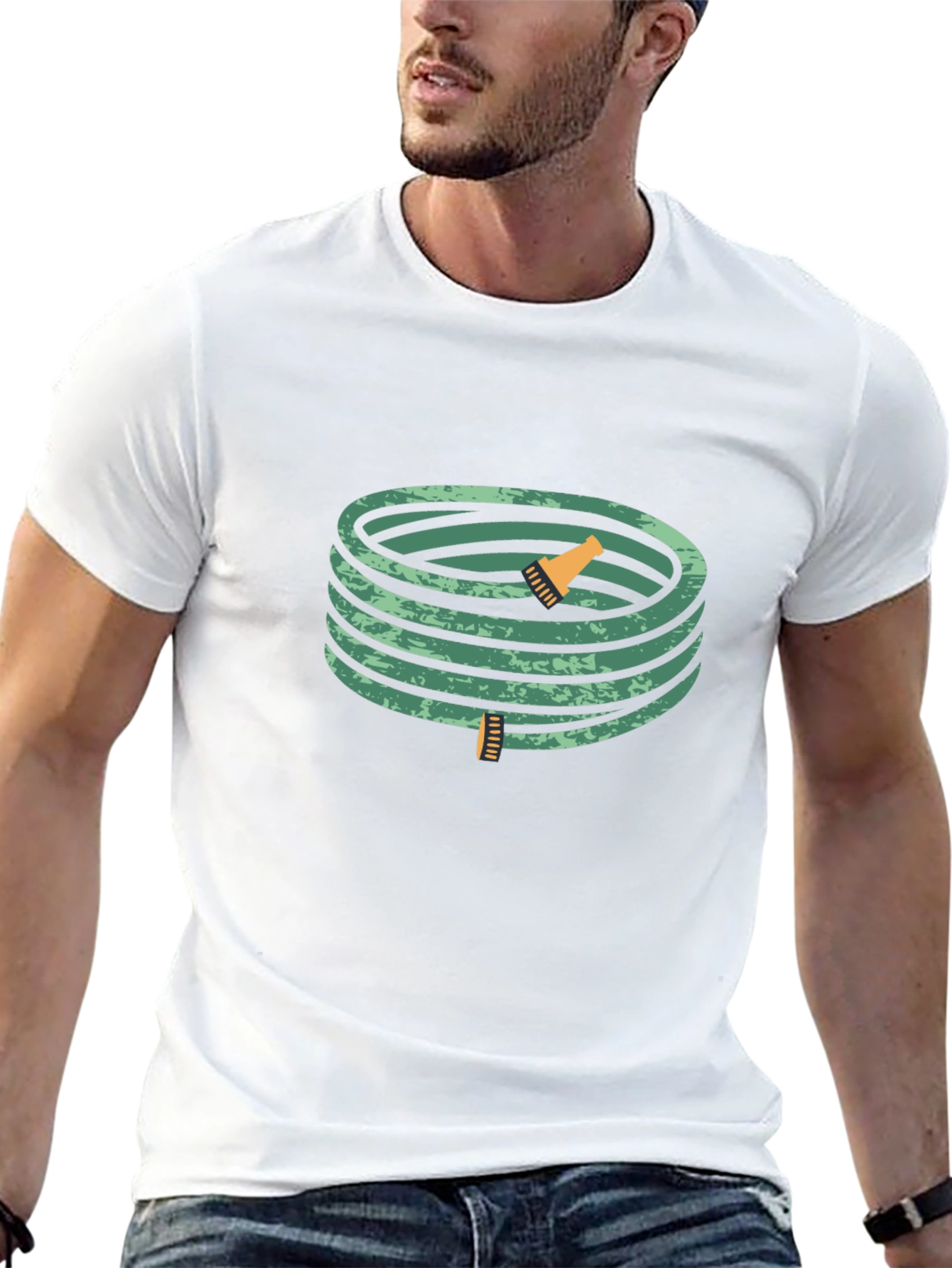 Coiled Garden Hose Graphic T-Shirt
