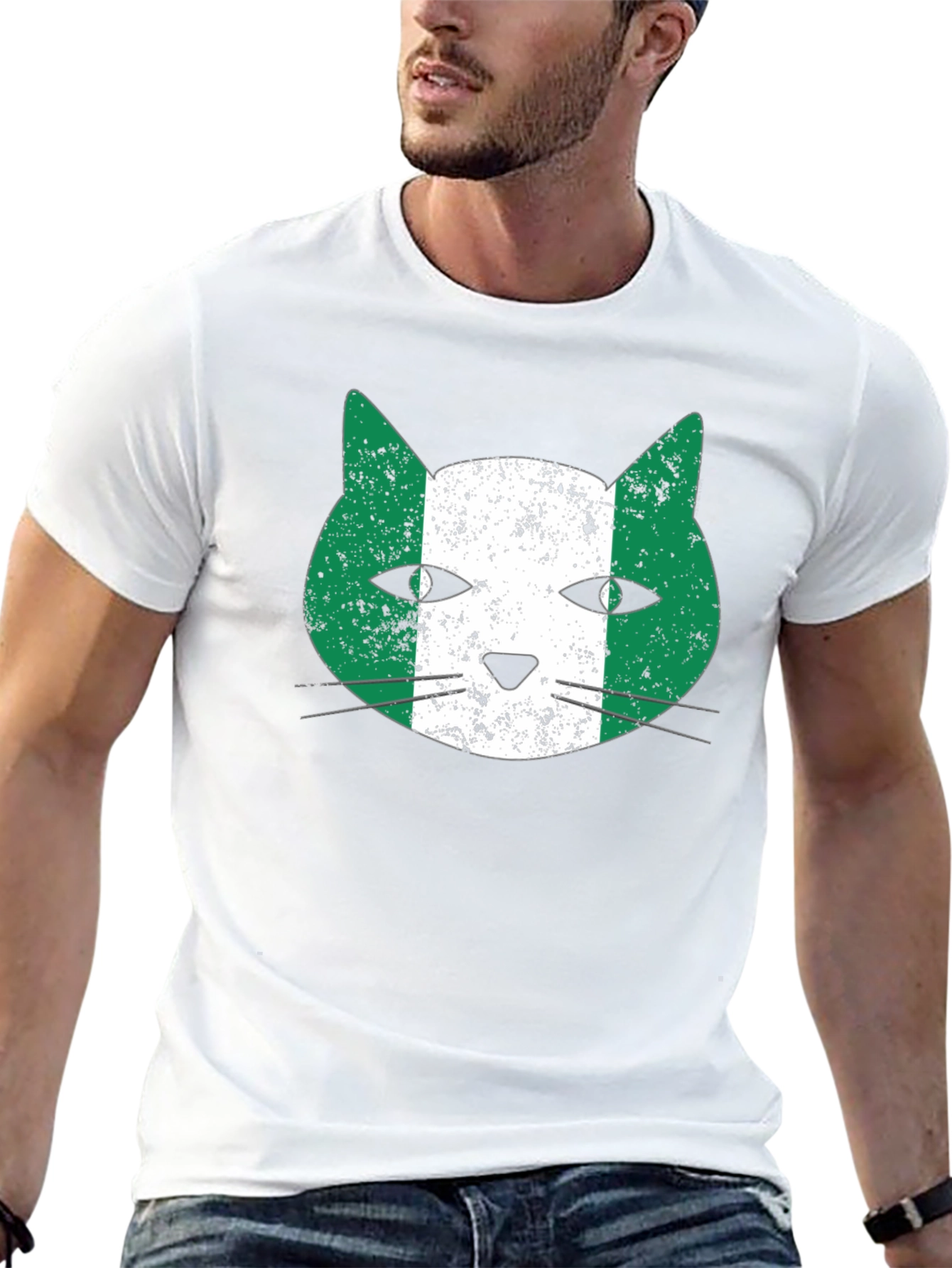 Nigeria Cat T-Shirt - Nigerian Pride Tee