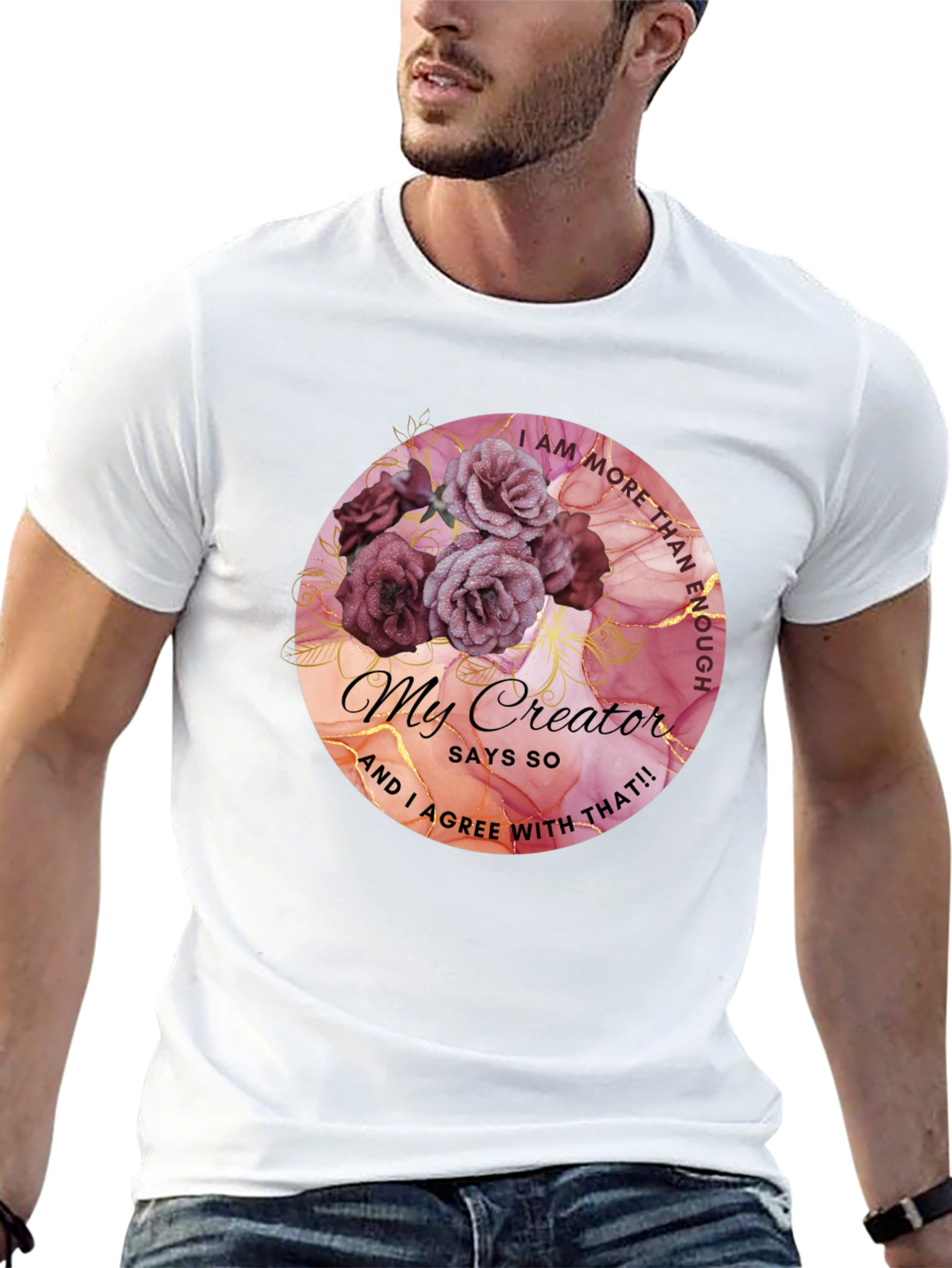 Inspirational My Creator Floral Graphic Tee