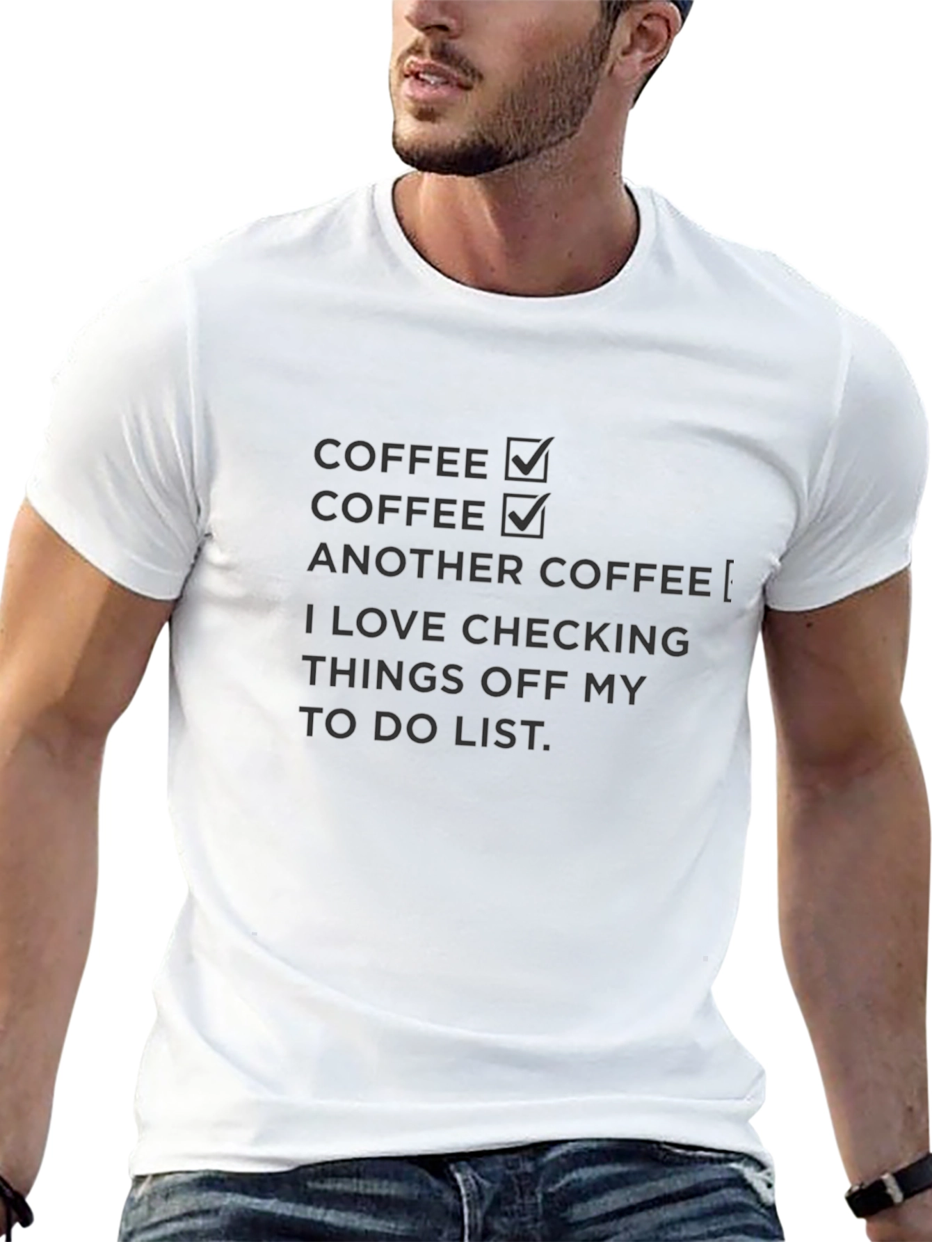 Coffee To-Do List Graphic T-Shirt