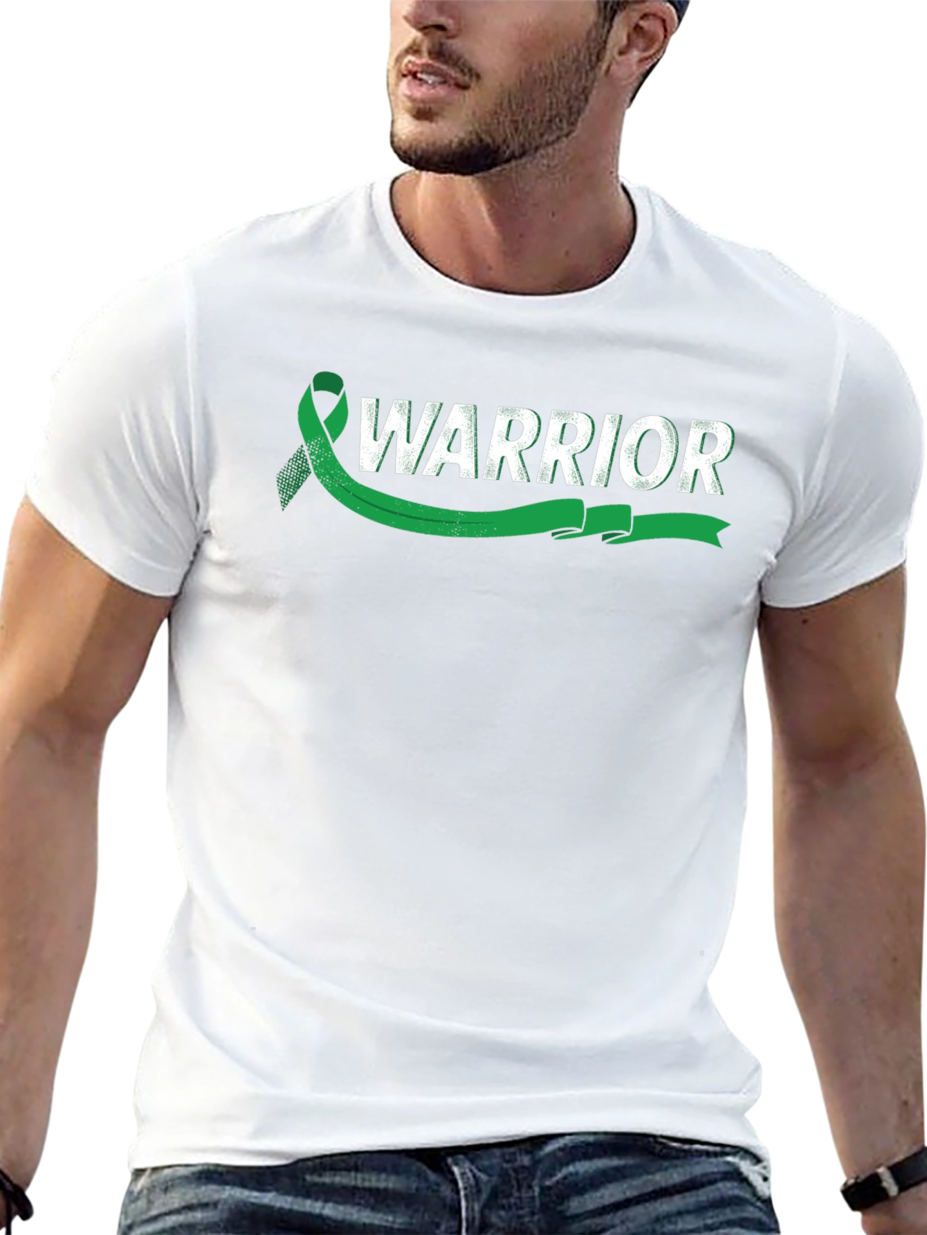 Warrior Ribbon Awareness T-Shirt - Black