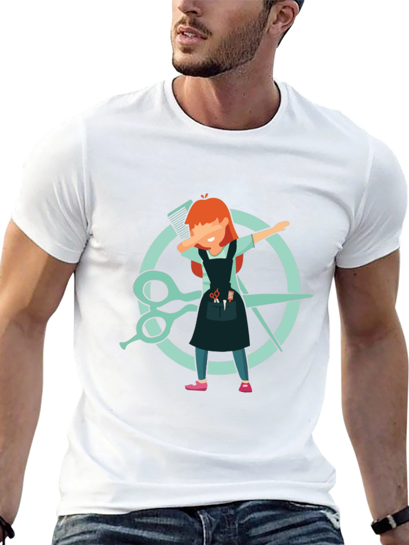 Barber Dab T-Shirt - Hair Stylist Tee