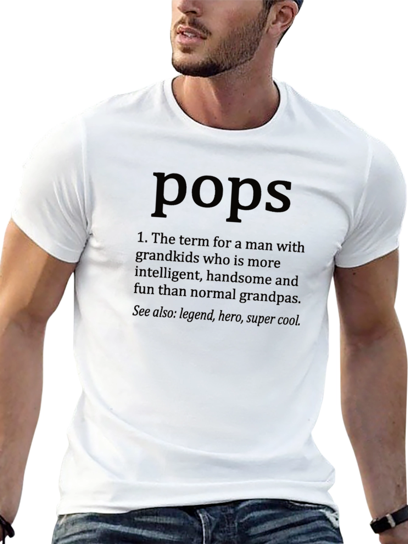 Pops Definition T-Shirt - Funny Grandpa Tee
