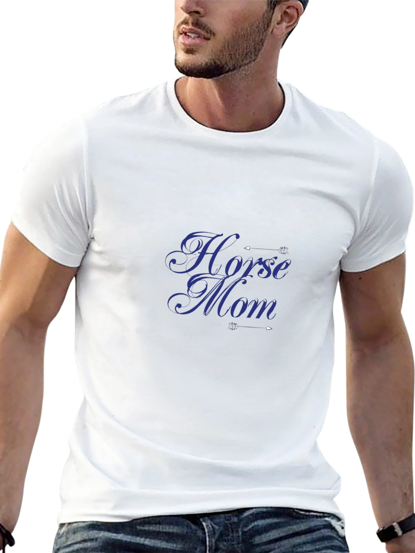 Horse Mom Black T-Shirt