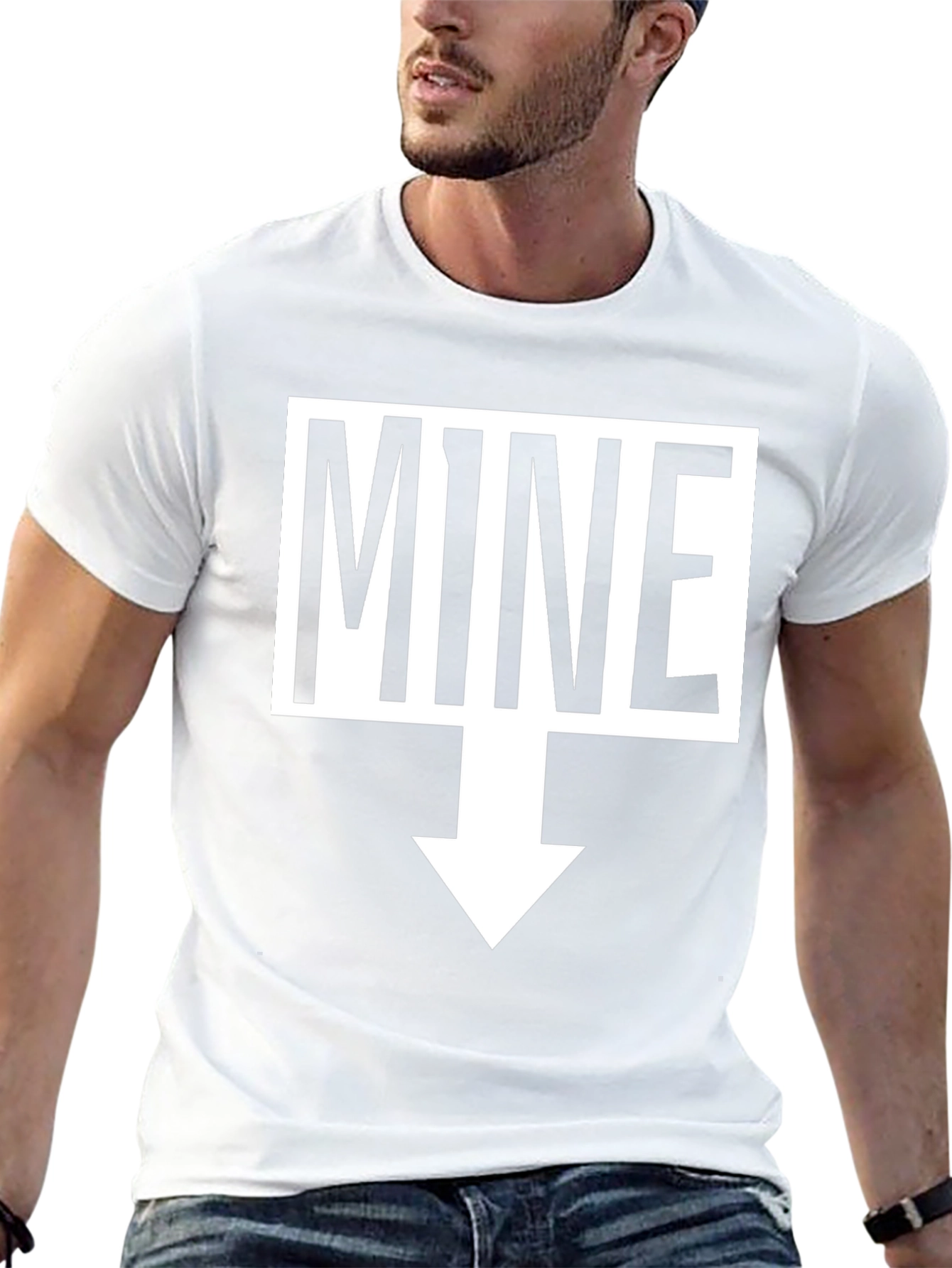 Humorous MINE Arrow T-Shirt