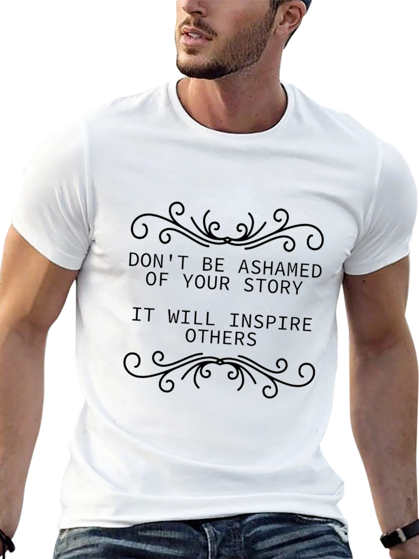 Inspirational Story Black Graphic T-Shirt