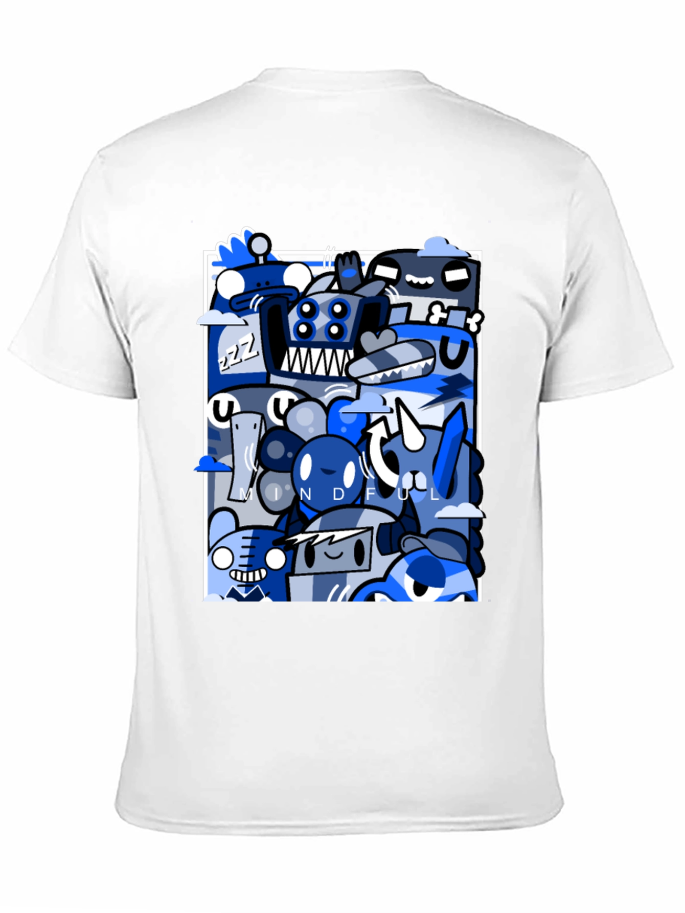 Mindful Doodles Graphic Tee - Black Casual Shirt