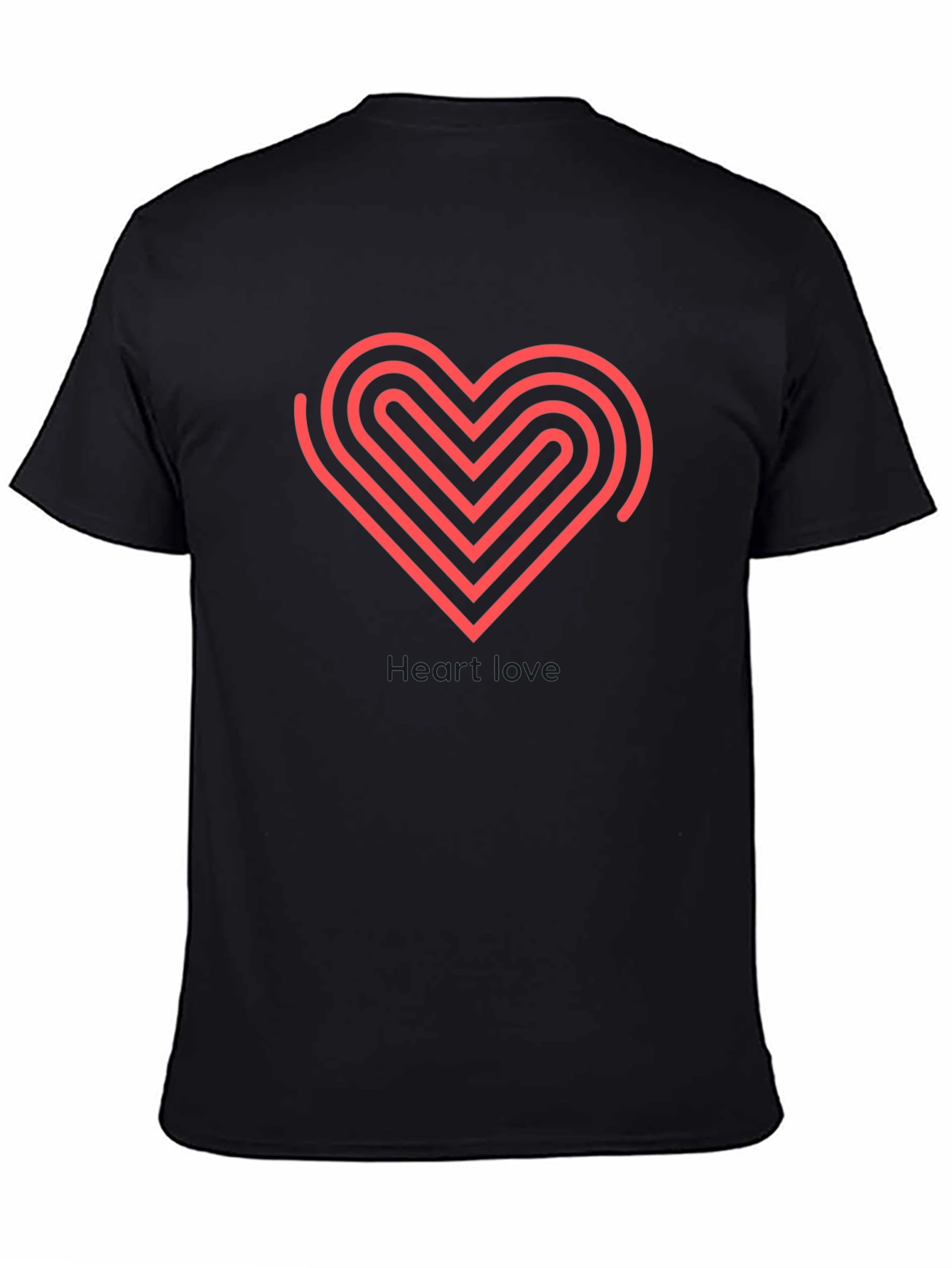 Maze Heart Graphic Tee - Stylish Mens T-Shirt