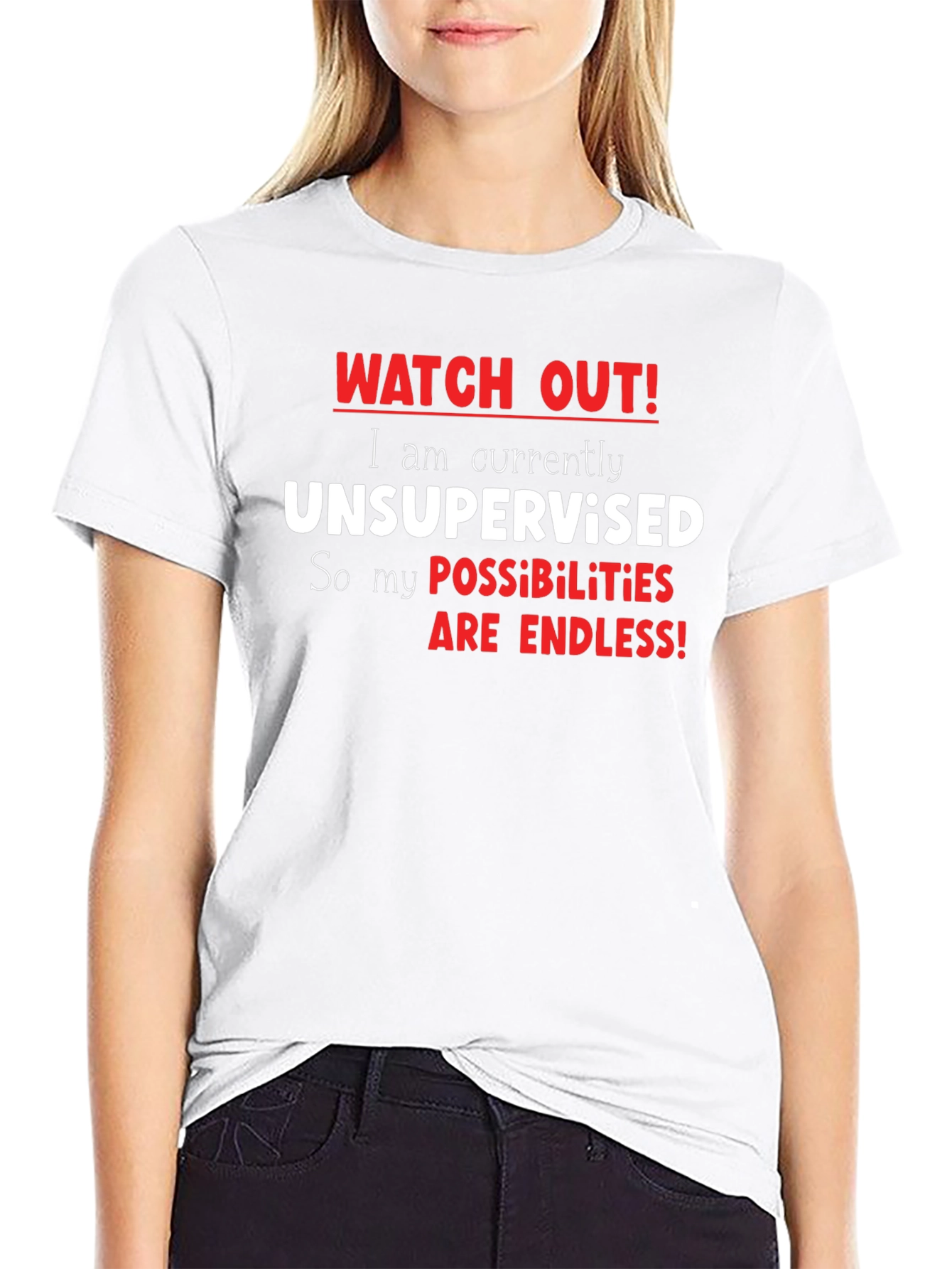 Unsupervised Possibilities Black Graphic Tee