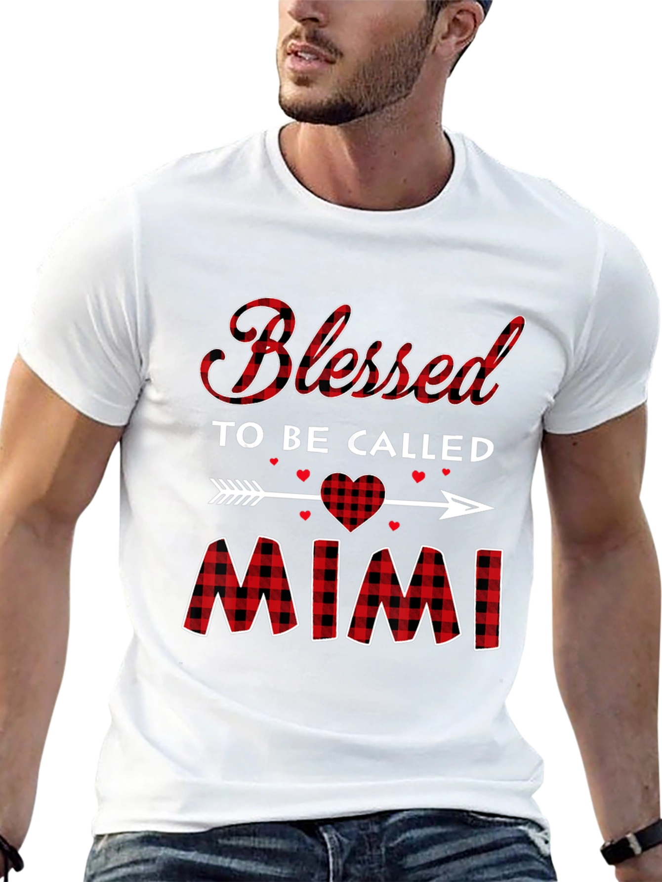 Blessed To Be Called Mimi Plaid T-Shirt