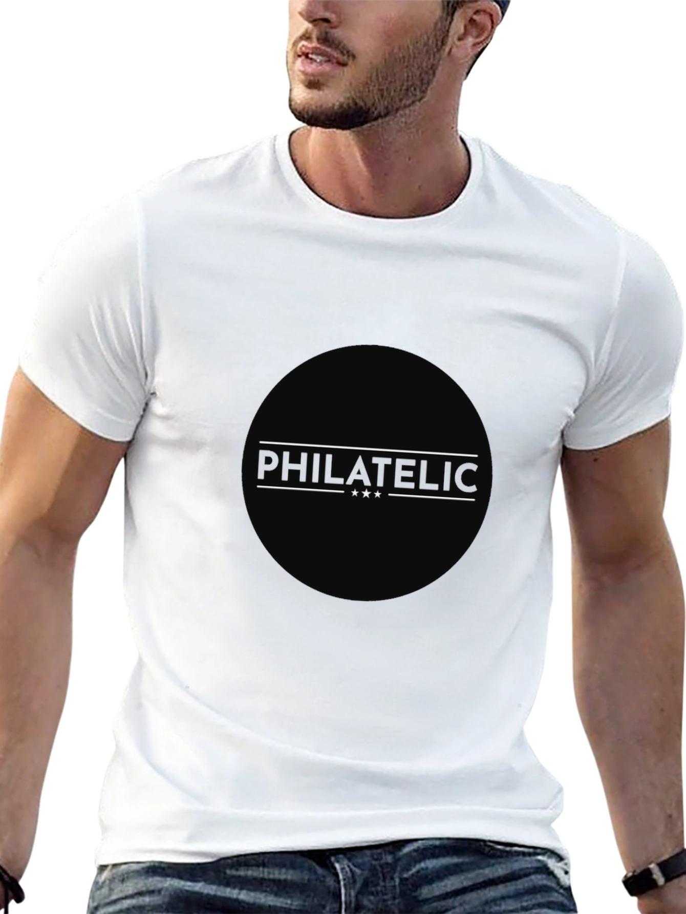 Philatelic Circle Black T-Shirt