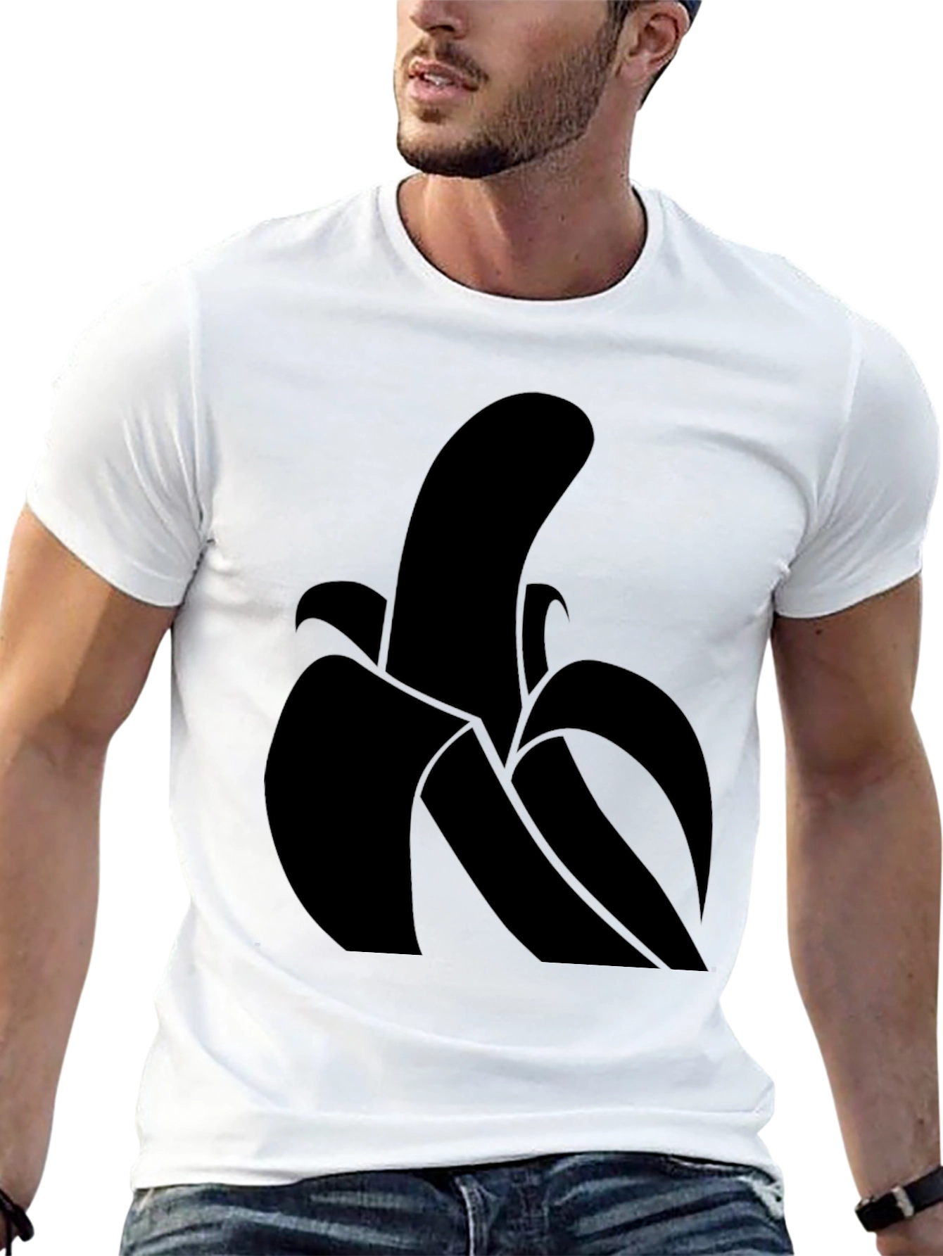 Banana Graphic Tee - Modern Minimalist Design