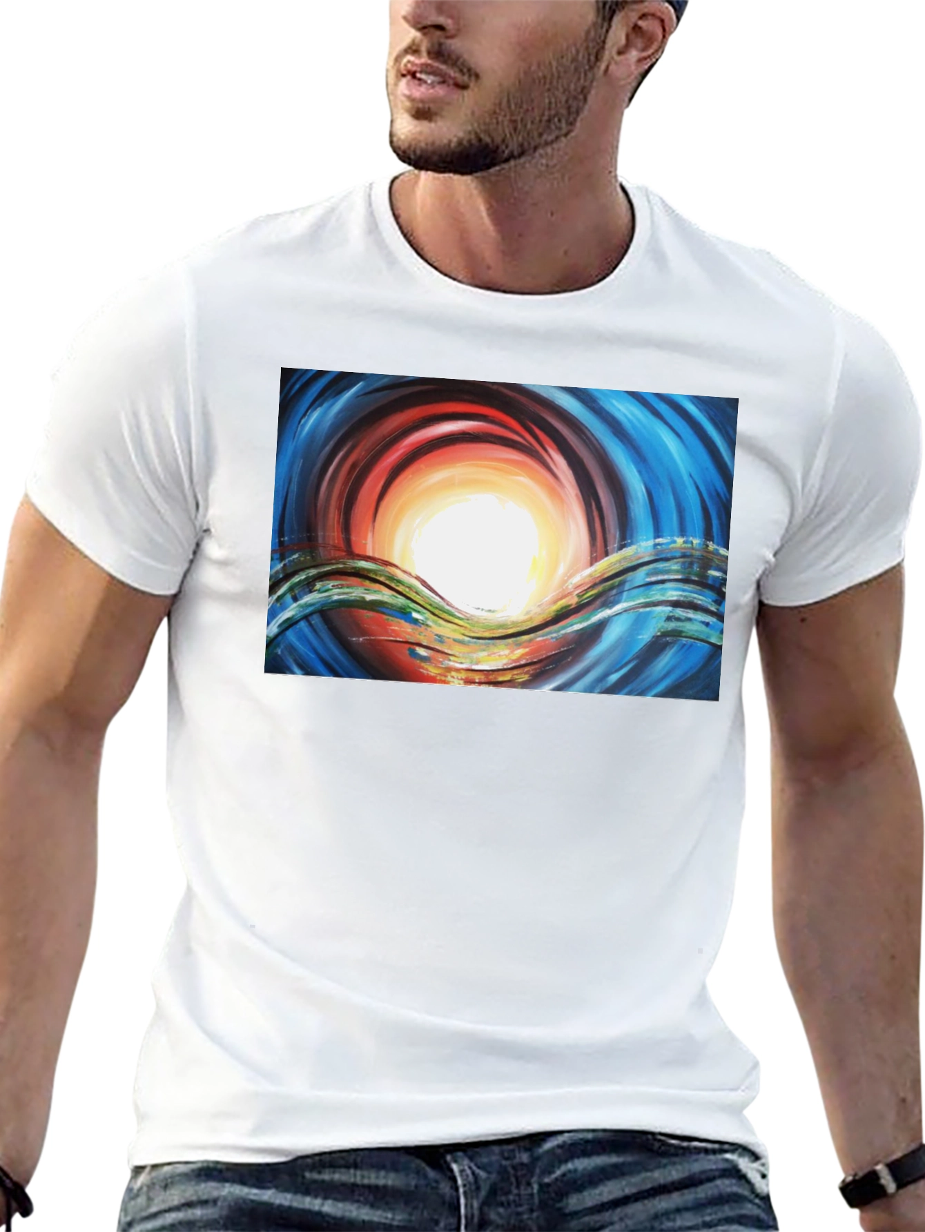 Abstract Art Graphic Tee - Bold Expression T-Shirt