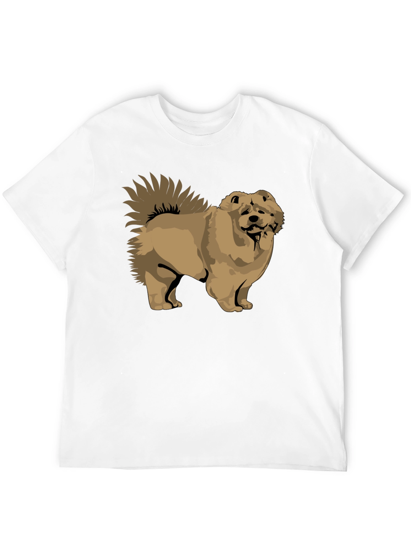 Chow Chow Dog Graphic Black T-Shirt
