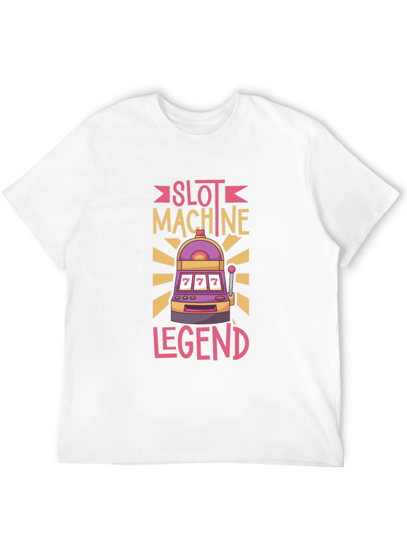 Slot Machine Legend Graphic Tee - Lucky 7s