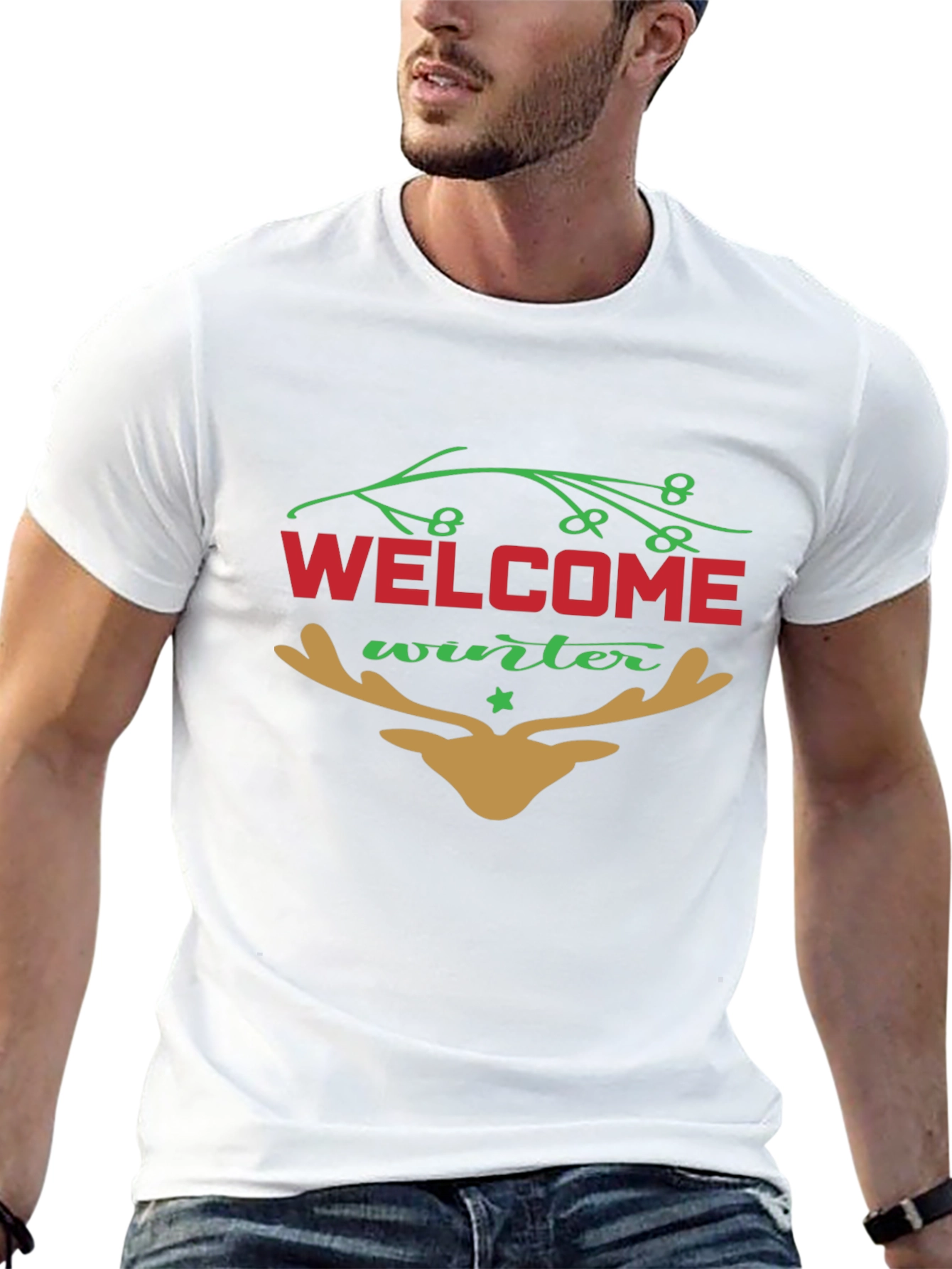 Welcome Winter Graphic Tee - Holiday Season Shirt