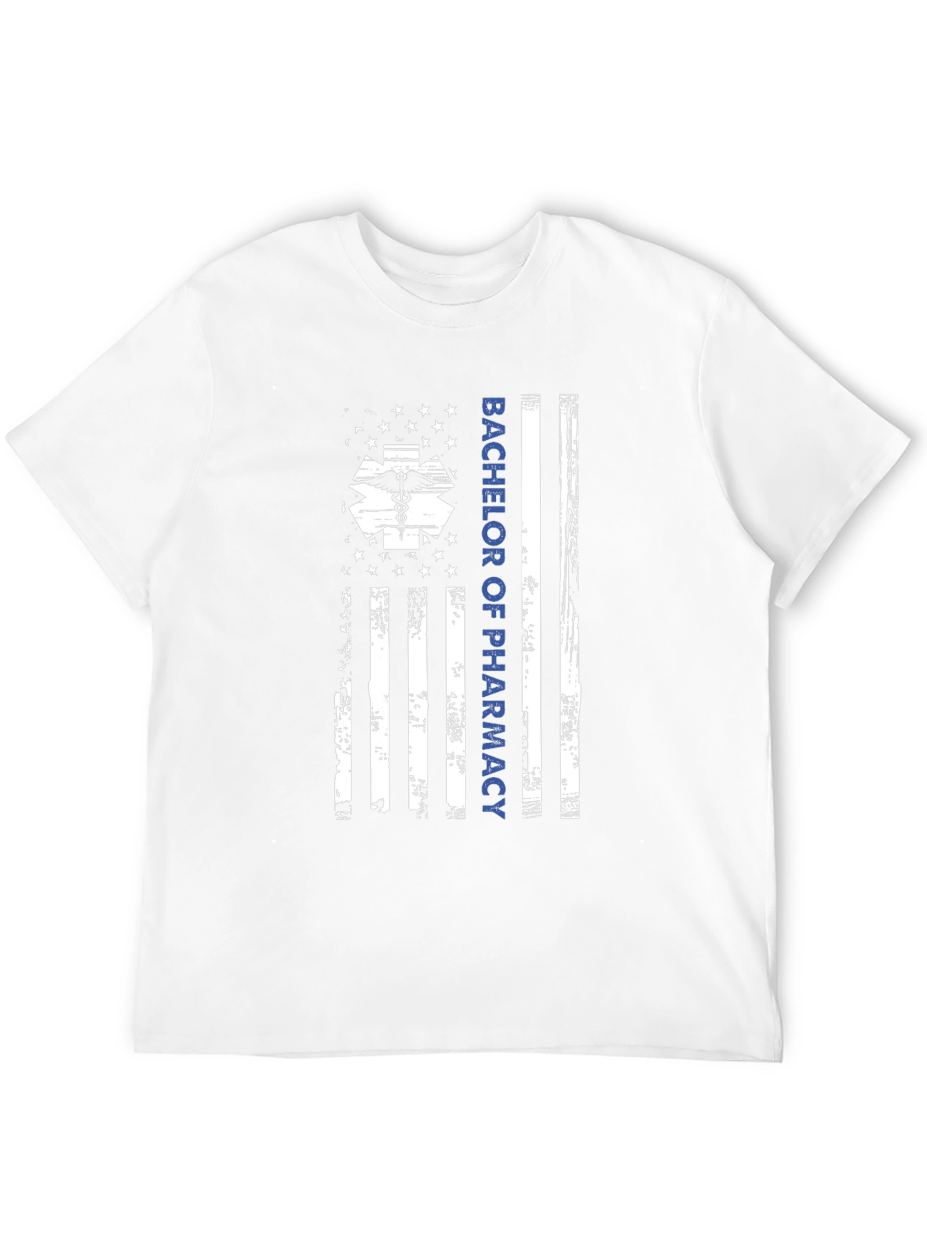 Bachelor of Pharmacy USA Flag Graphic T-Shirt