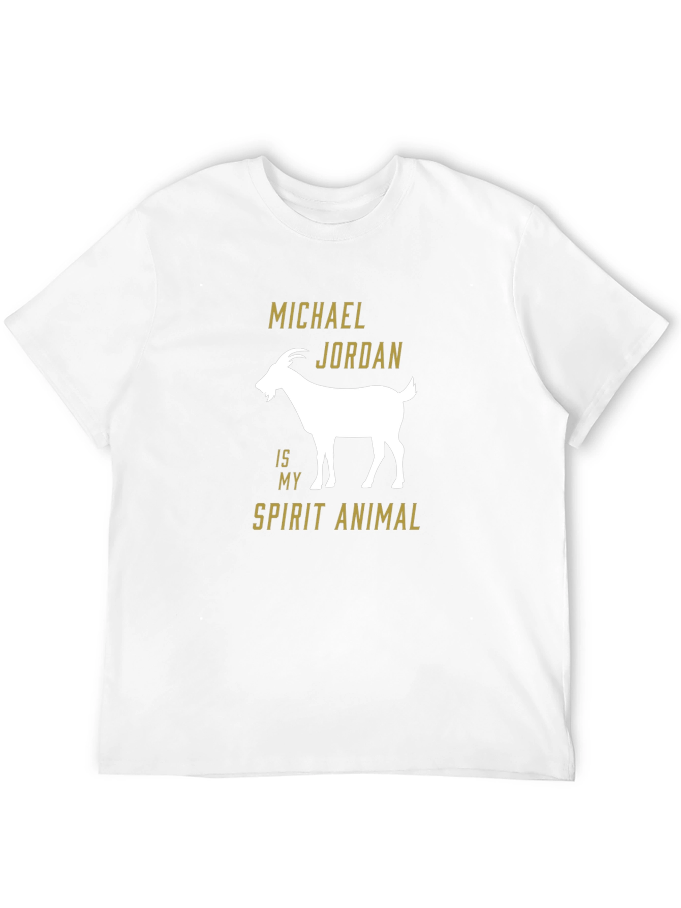 Michael Jordan GOAT Spirit Animal Black Graphic T-Shirt