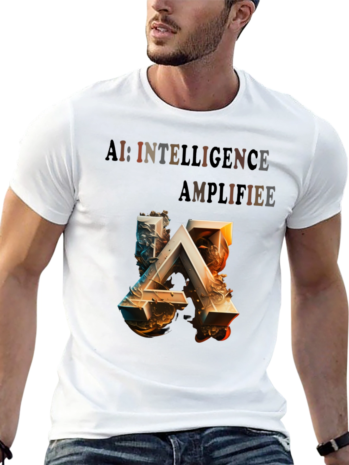 AI Intelligence Amplified Graphic Tee