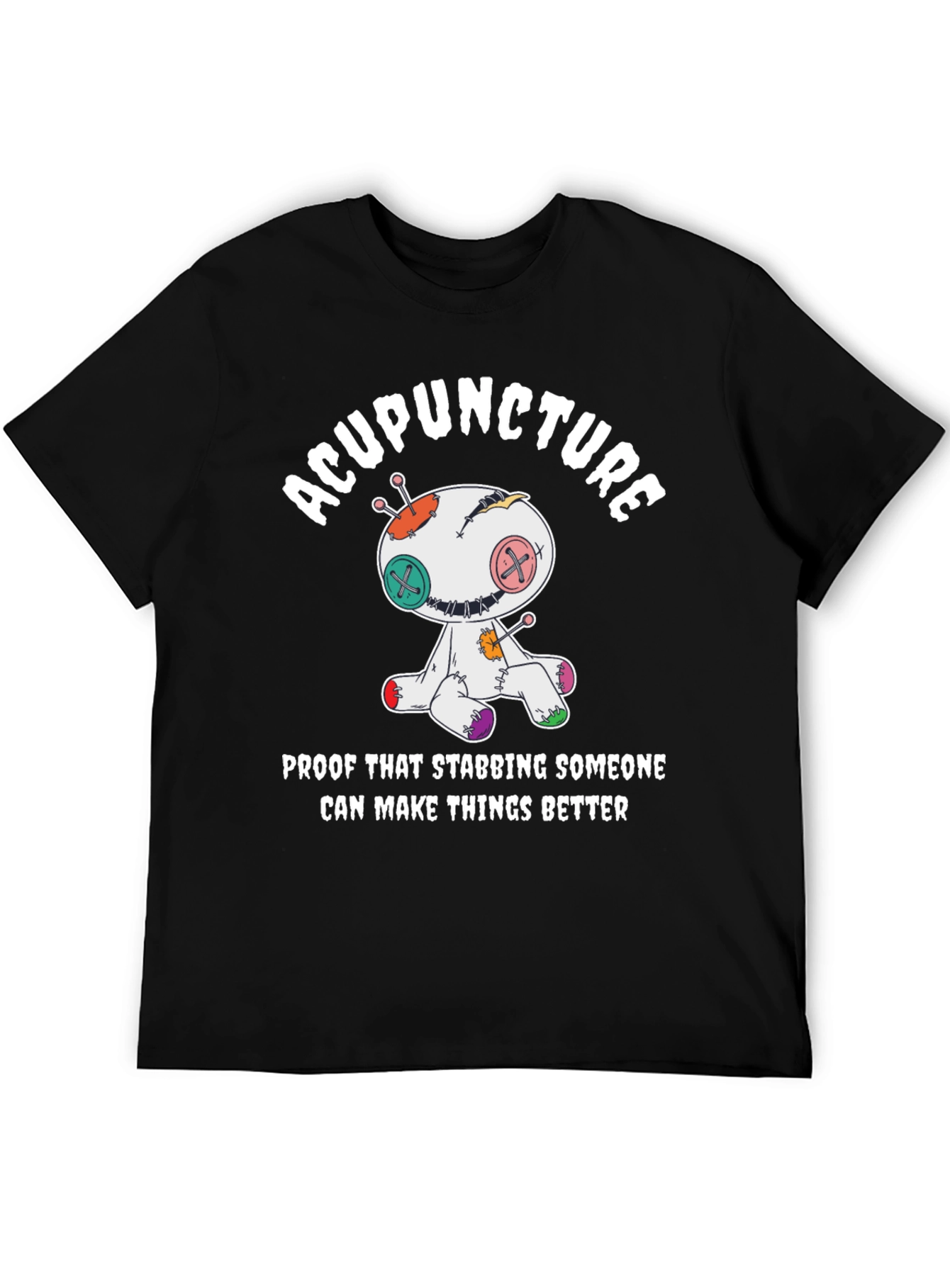 Acupuncture Voodoo Doll T-Shirt - Funny Healing Tee