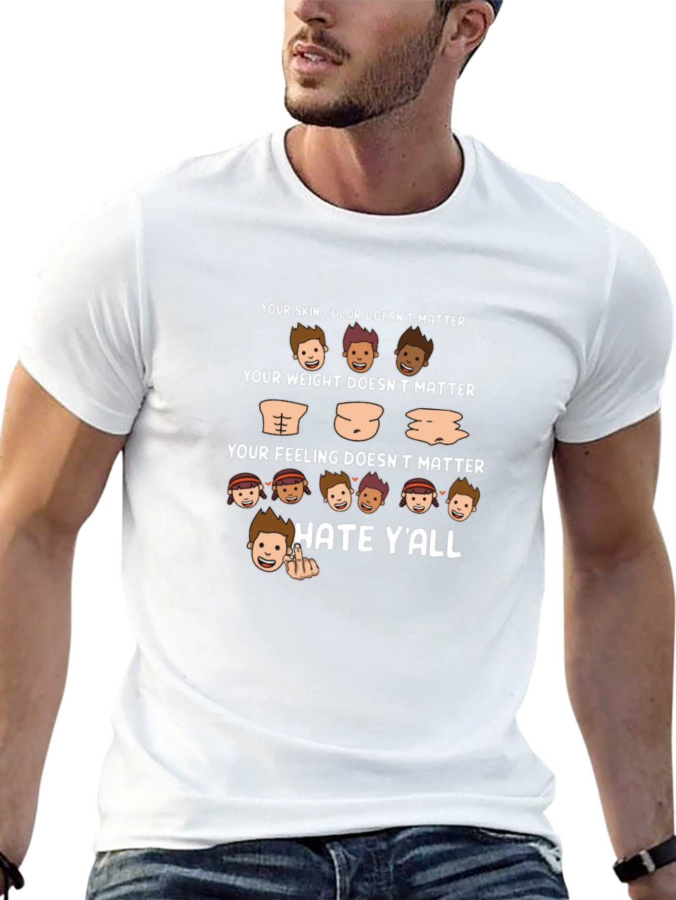 Hate Yall T-Shirt: Inclusivity with Attitude