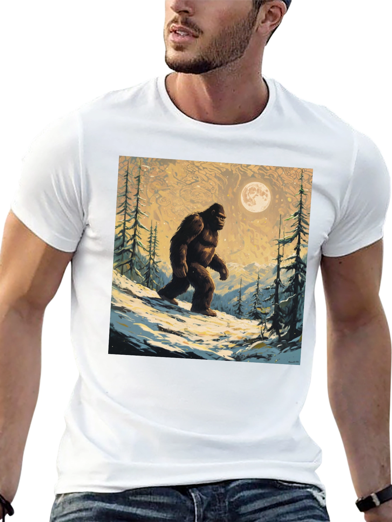 Bigfoot Moon T-Shirt
