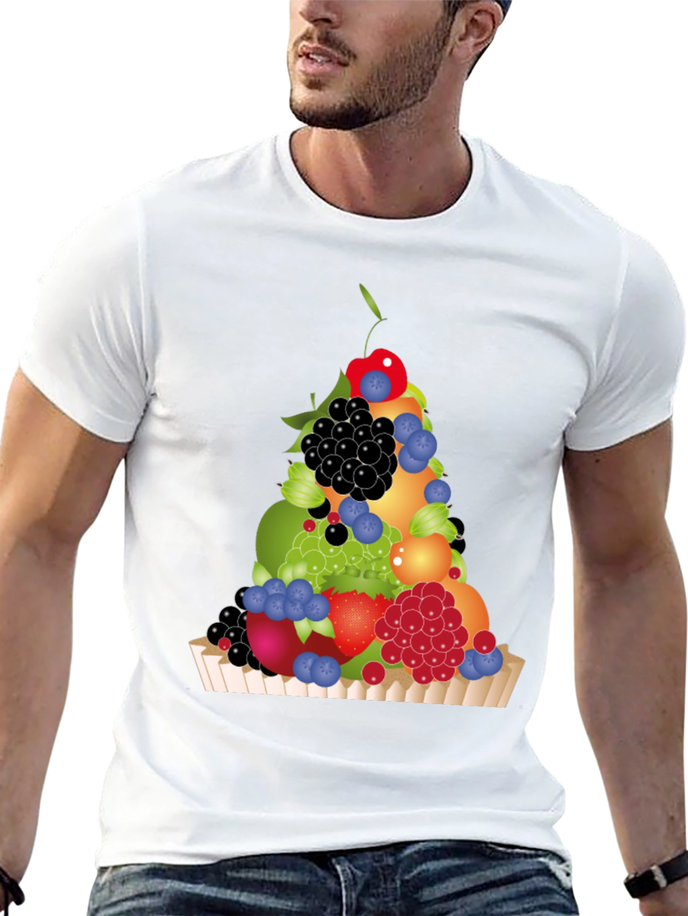 Fruit Medley T-Shirt - Black Graphic Tee