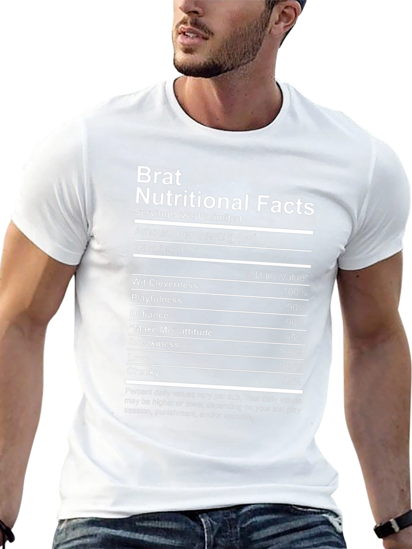 Brat Nutritional Facts Graphic T-Shirt