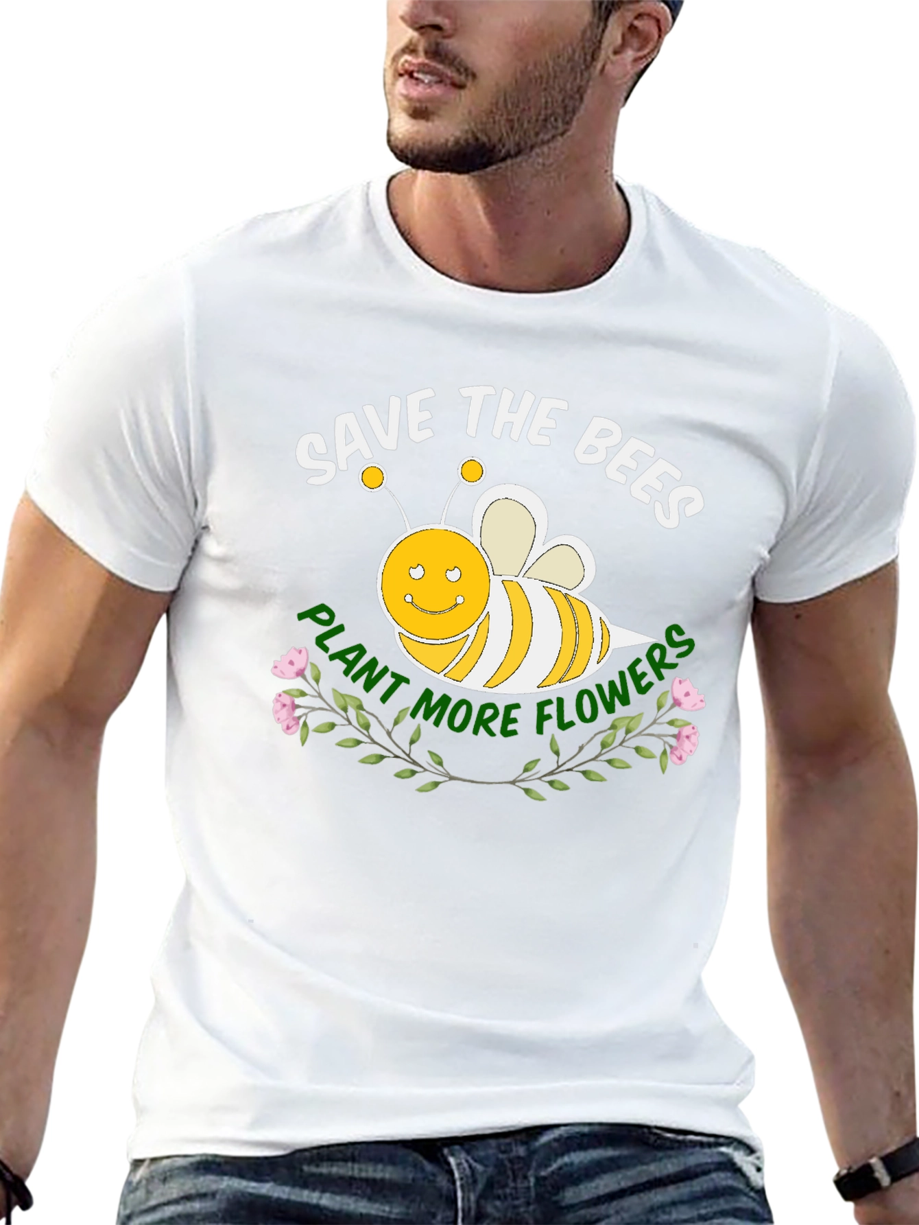 Save the Bees Black T-Shirt